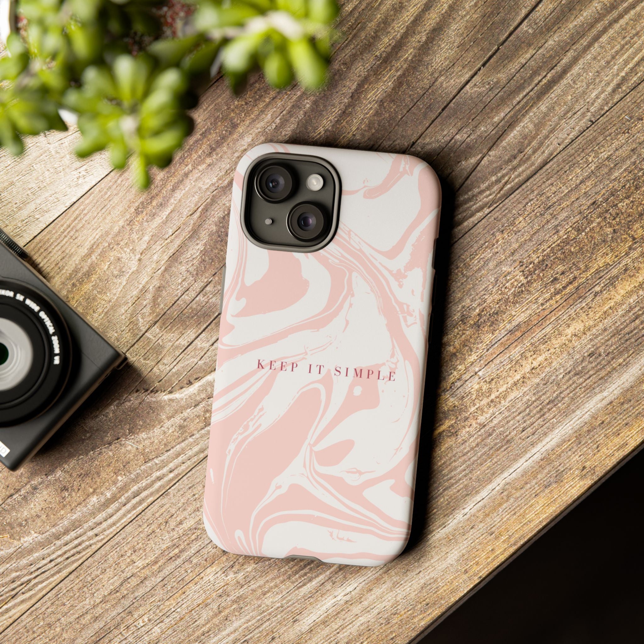 Simple Pink Marble Tough Case