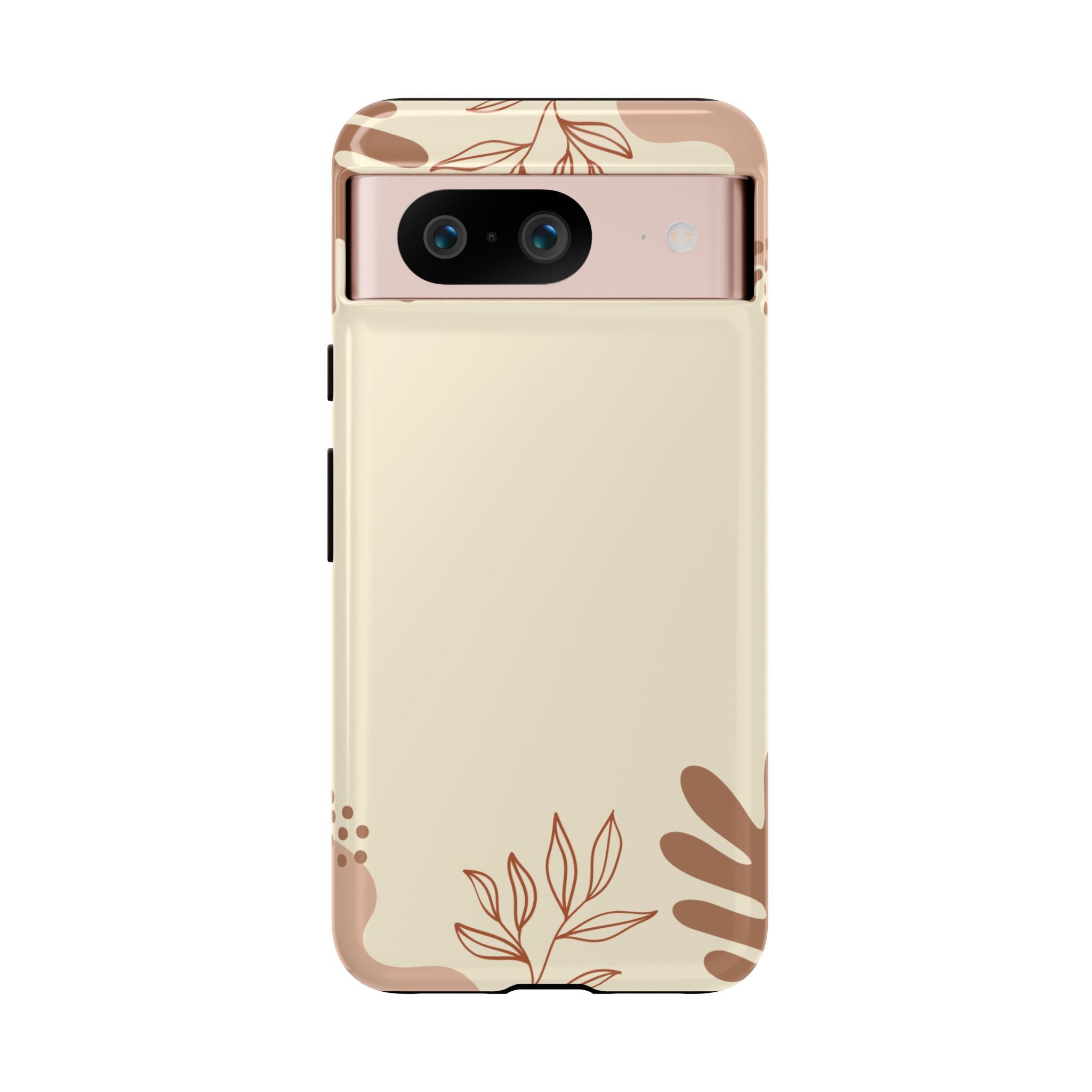 Floral Beige Tough Phone Case