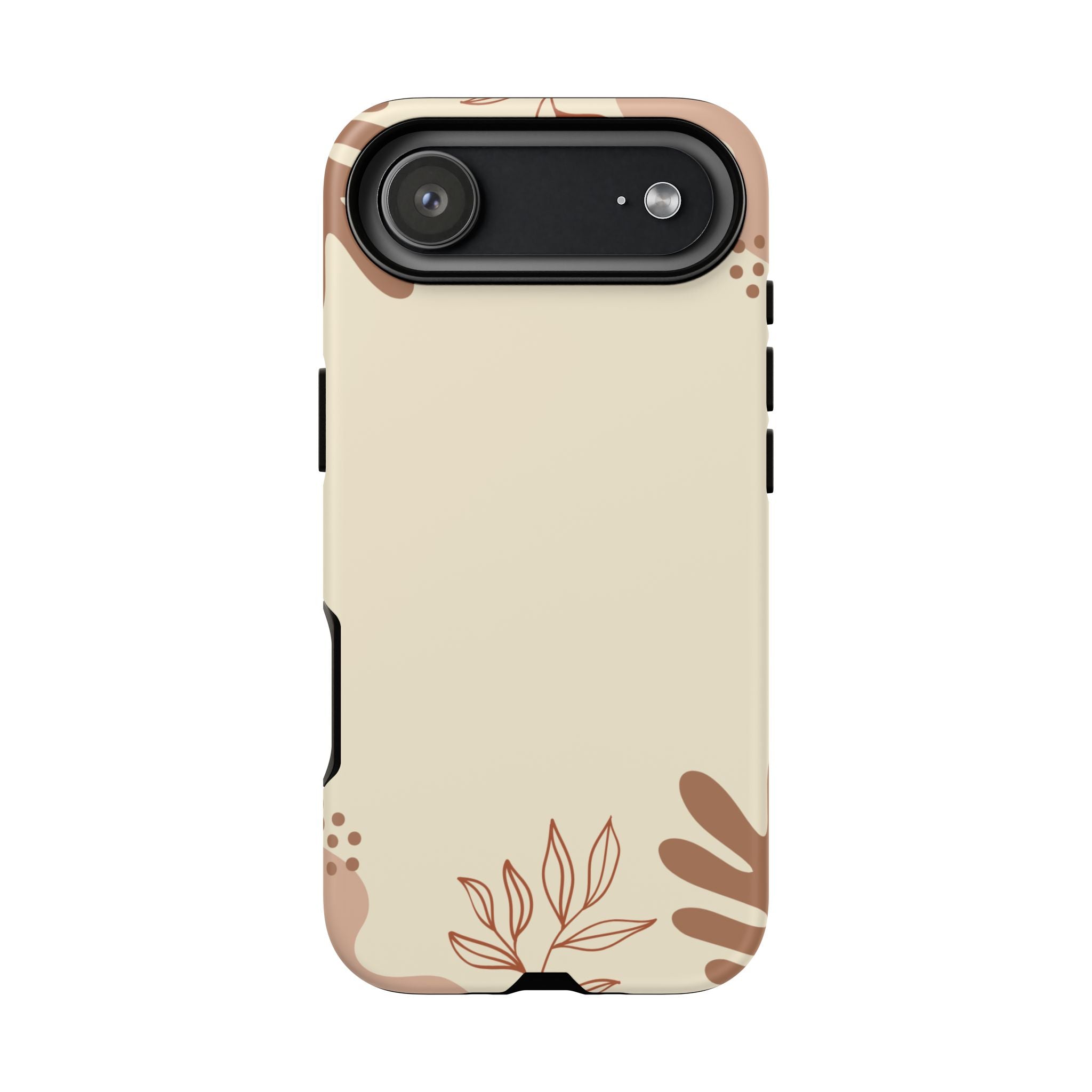 Floral Beige Tough Phone Case