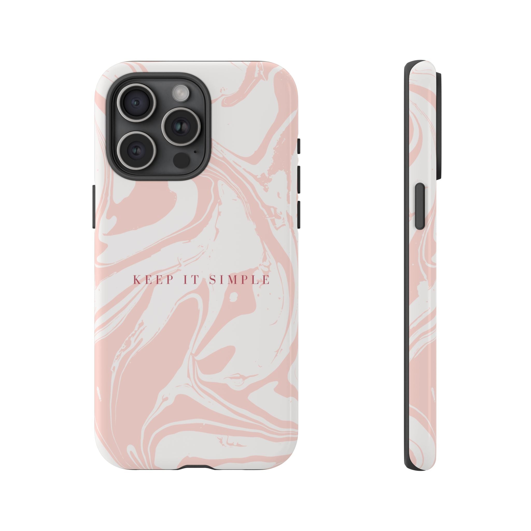 Simple Pink Marble Tough Case