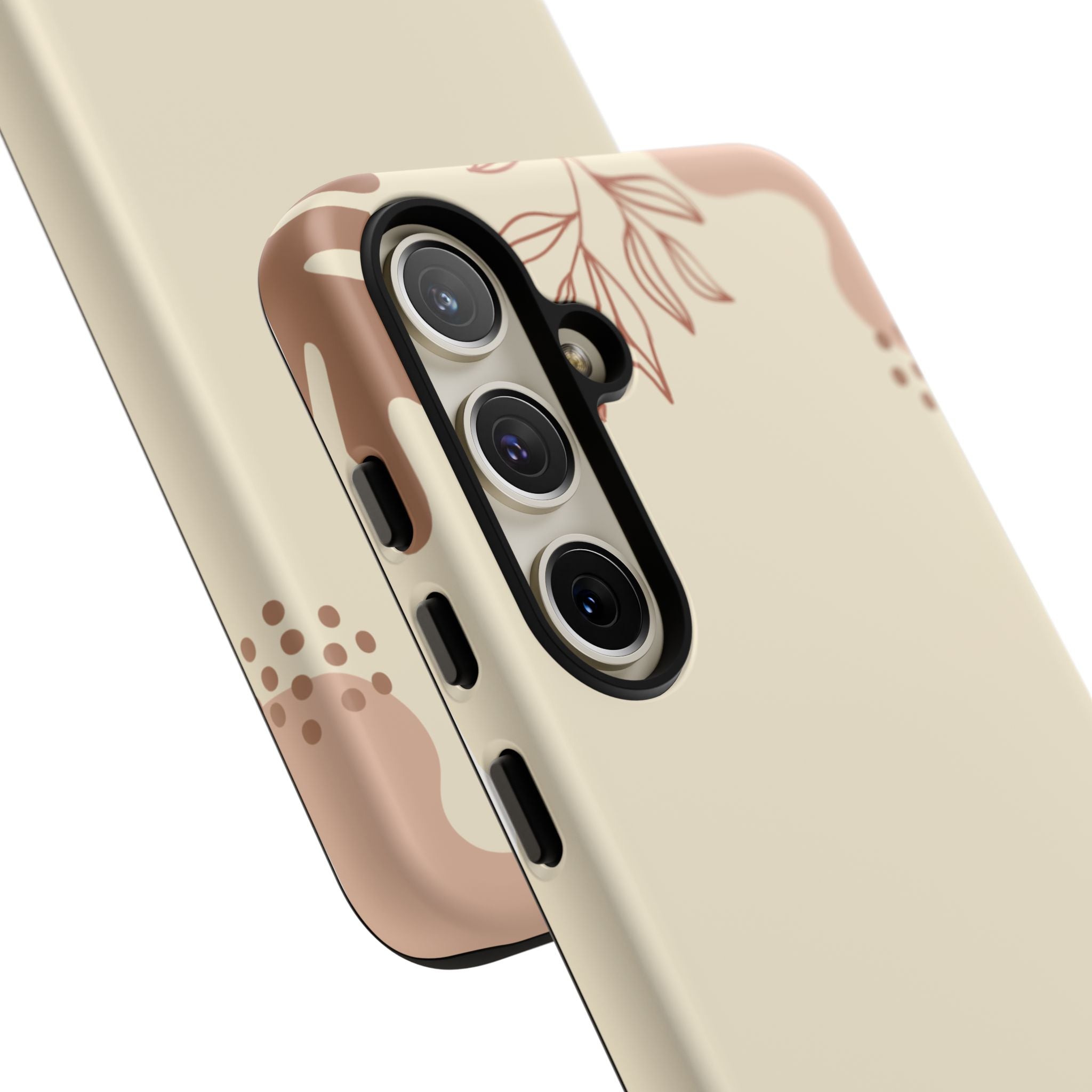 Floral Beige Tough Phone Case