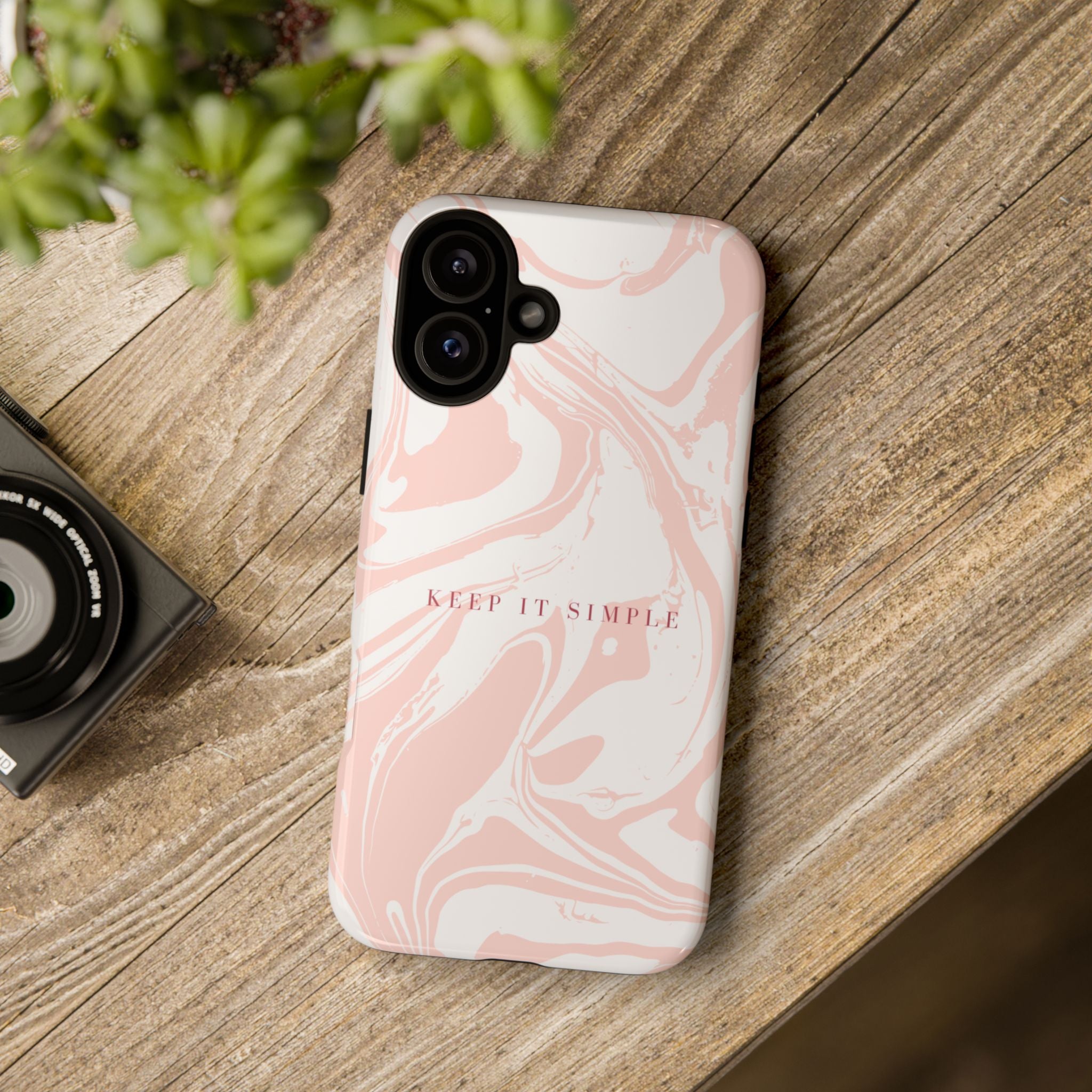 Simple Pink Marble Tough Case