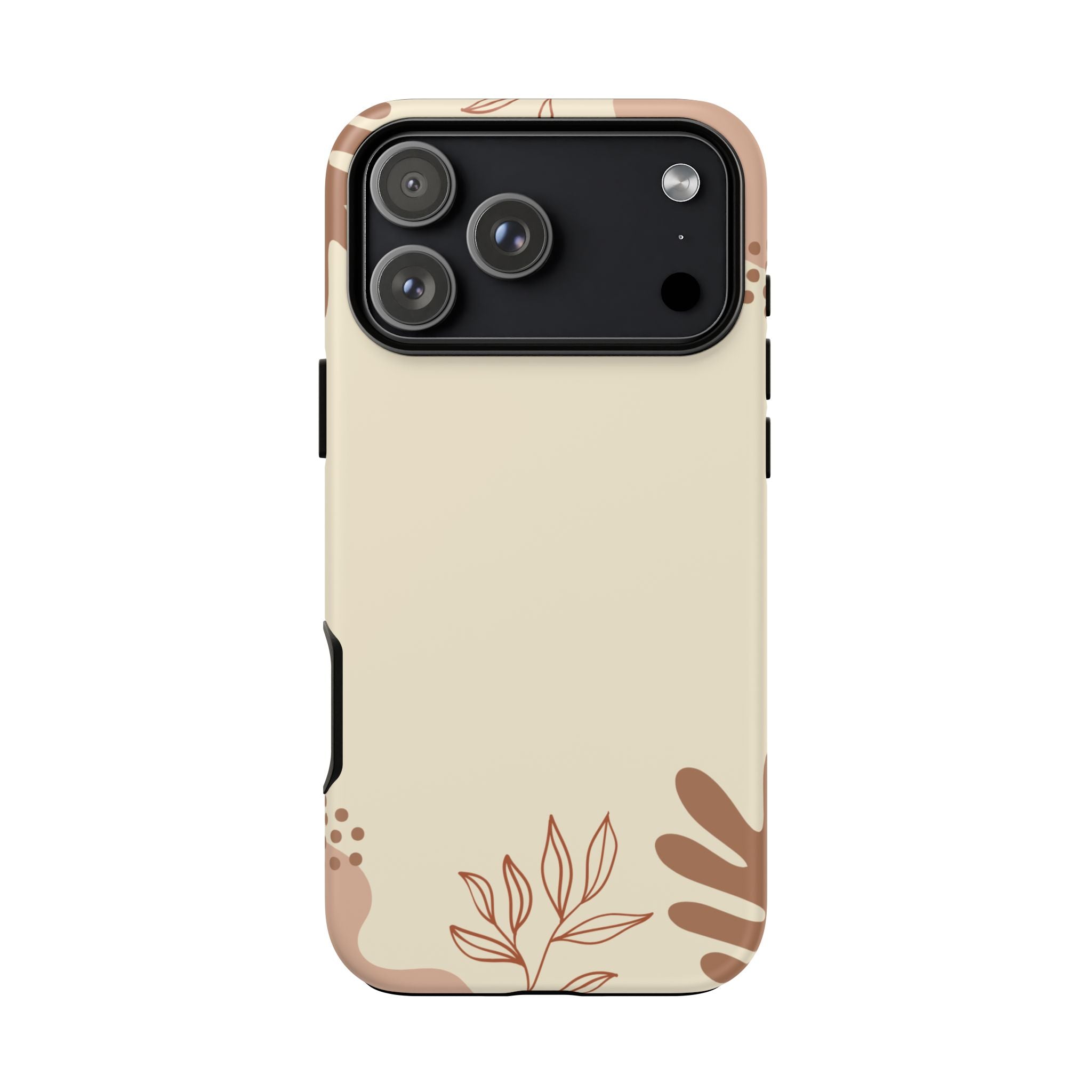 Floral Beige Tough Phone Case