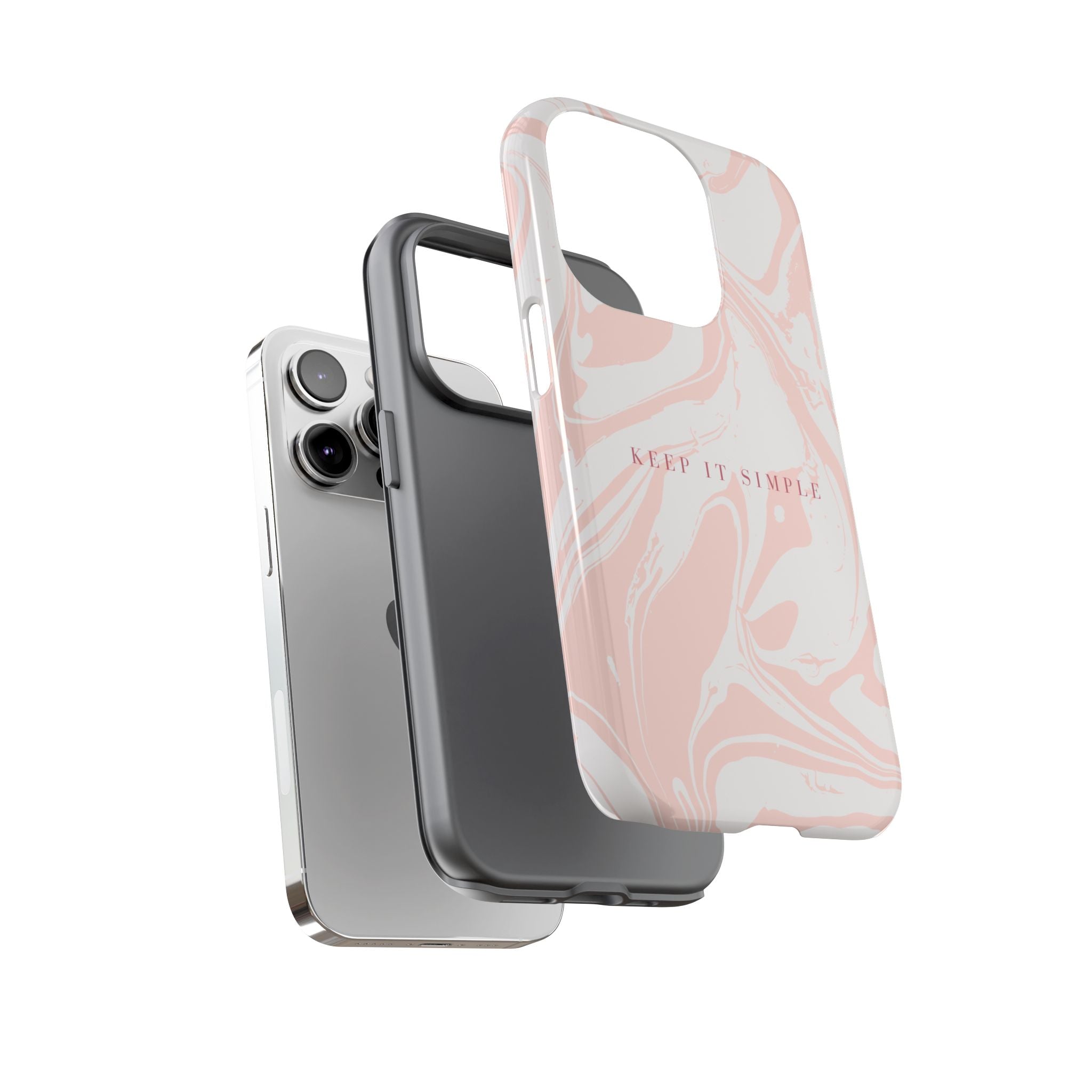 Simple Pink Marble Tough Case