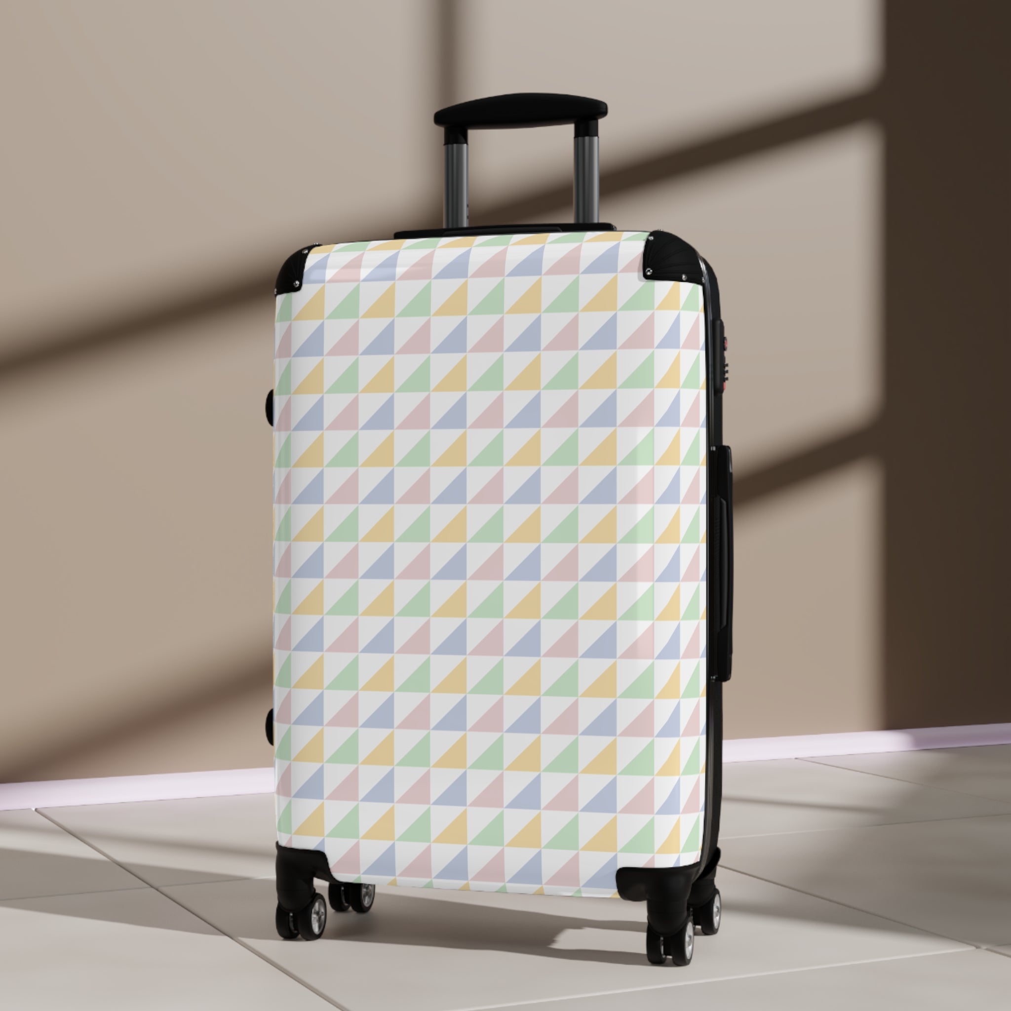 Geometric Pattern Suitcase