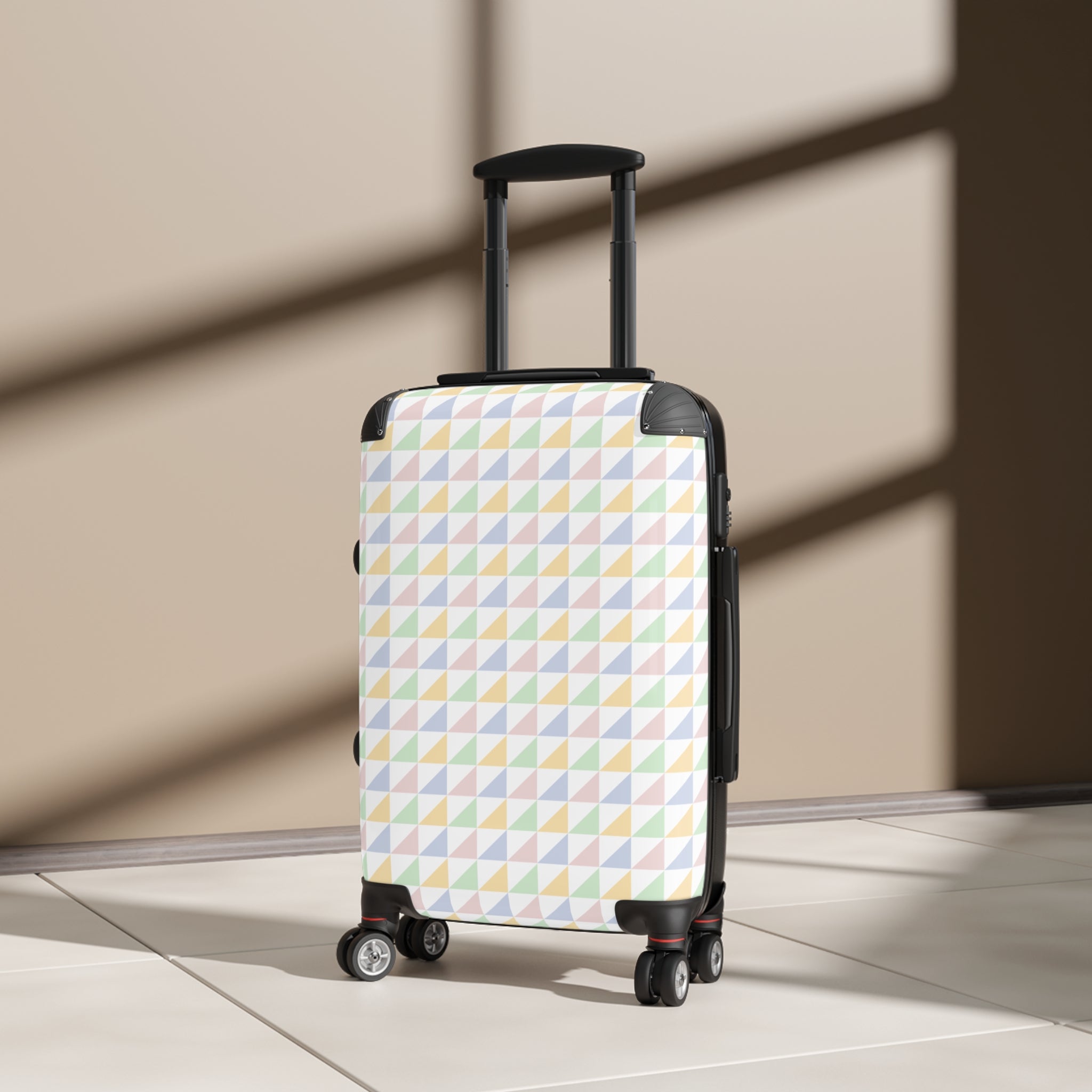 Geometric Pattern Suitcase