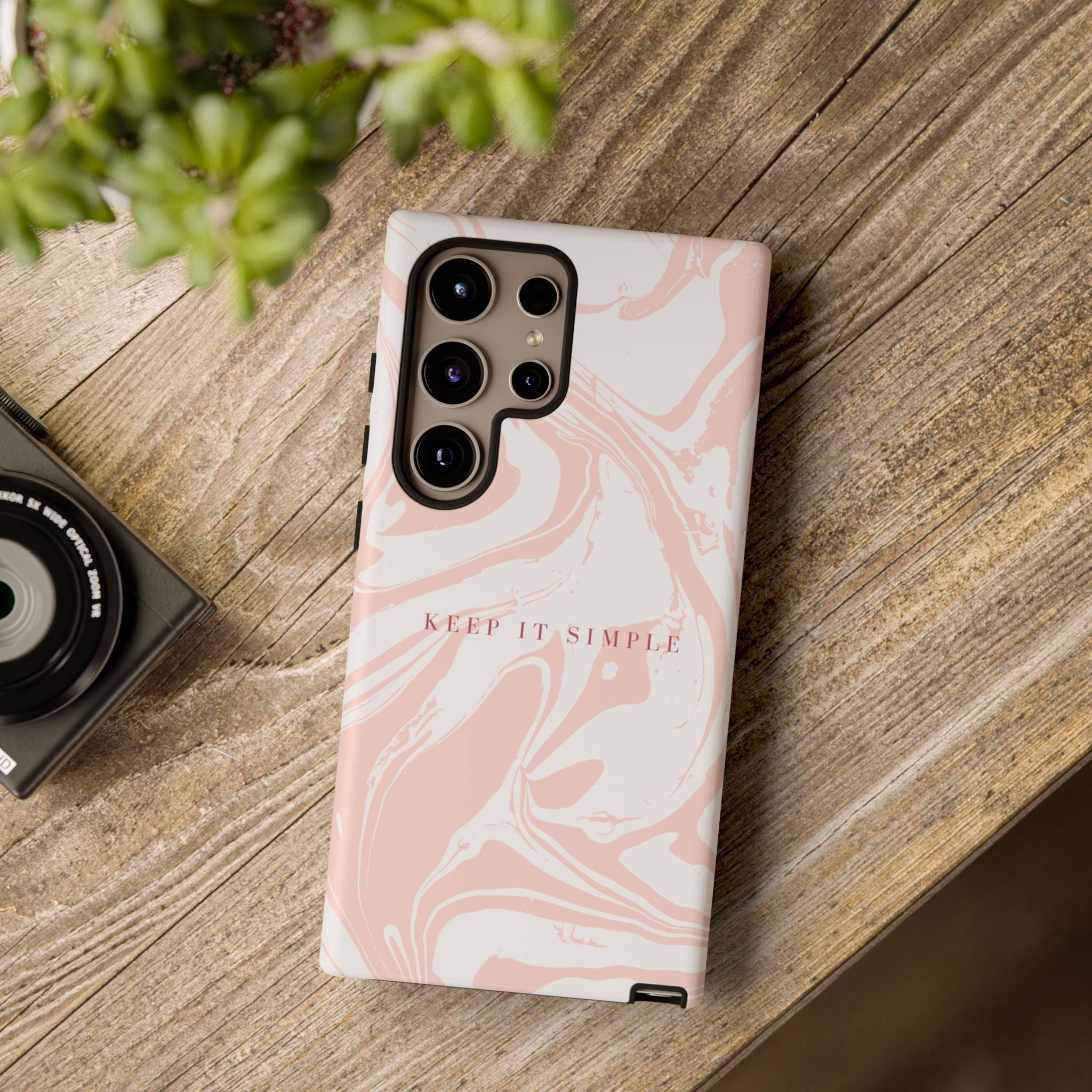 Simple Pink Marble Tough Case
