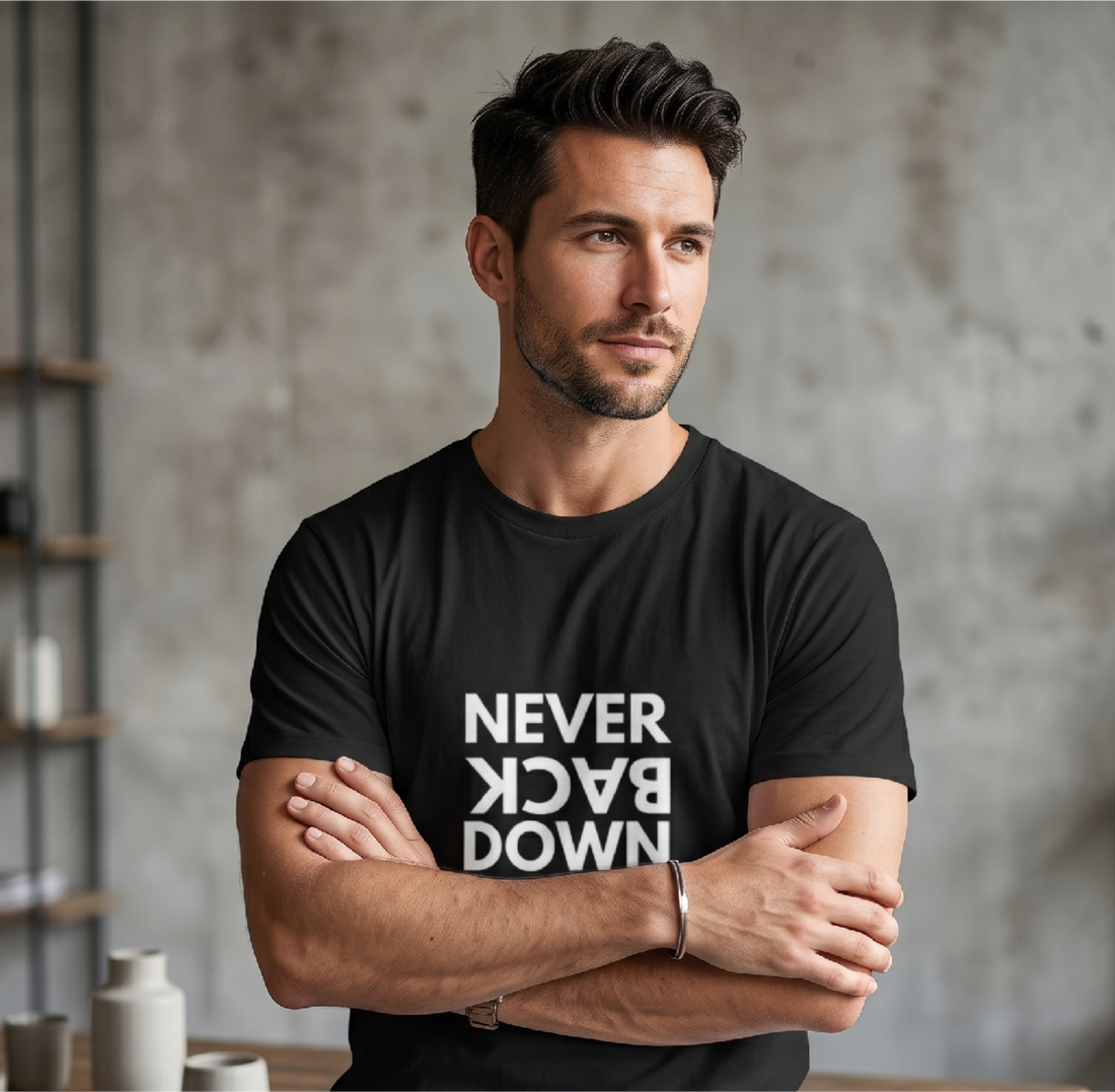 Never Back Down T-Shirt - Dark