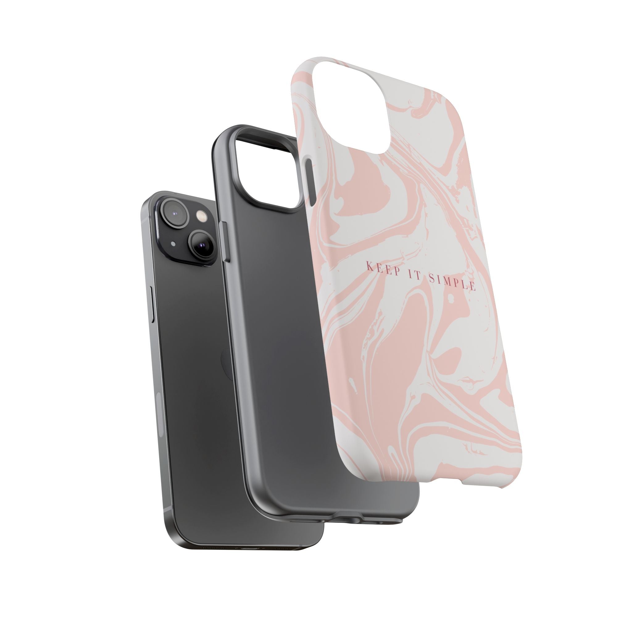 Simple Pink Marble Tough Case