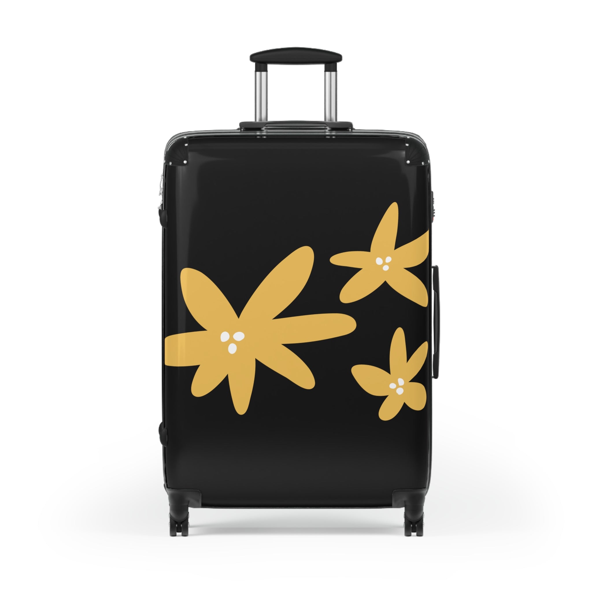 Floral Travel Suitcase - Eco-Friendly Luggage