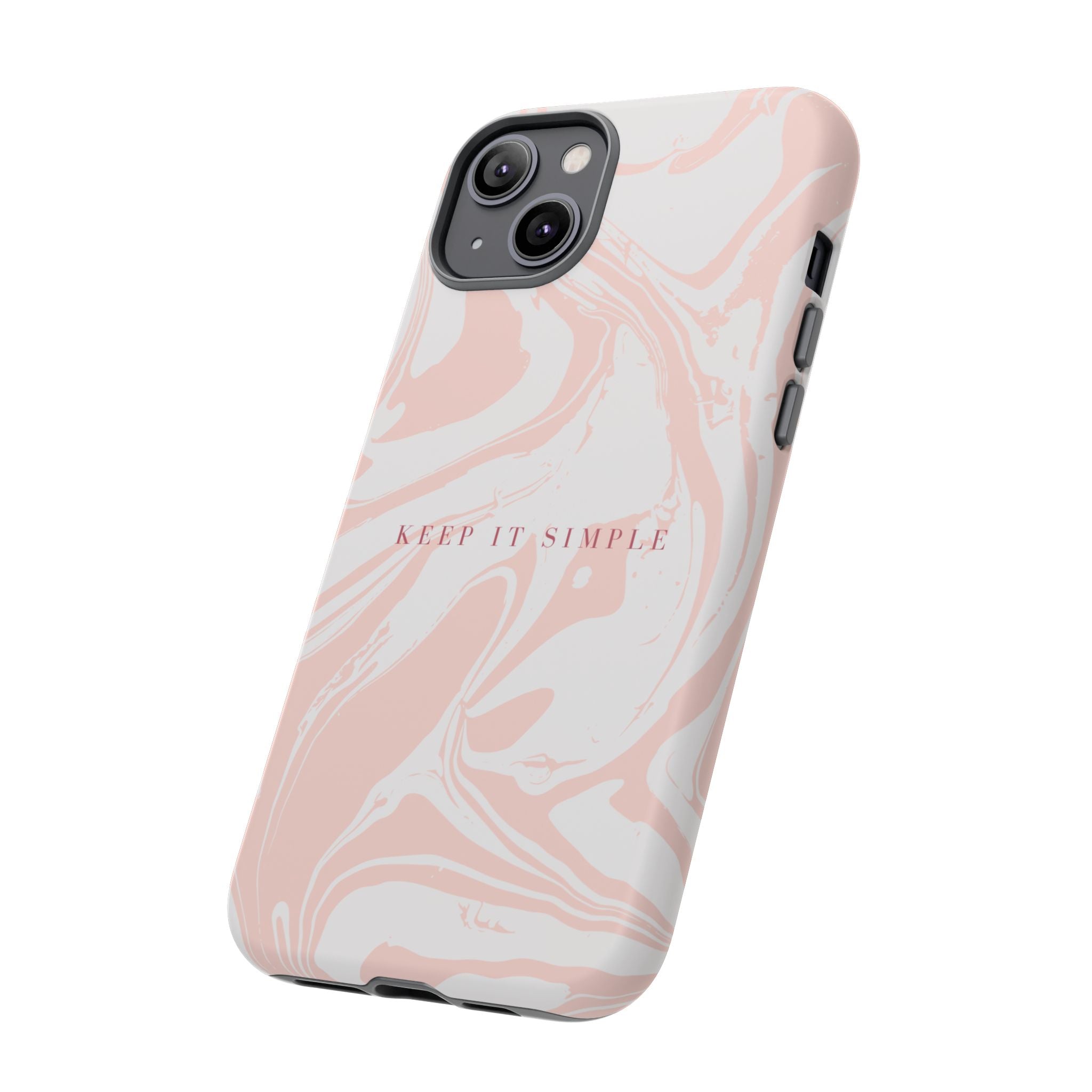 Simple Pink Marble Tough Case