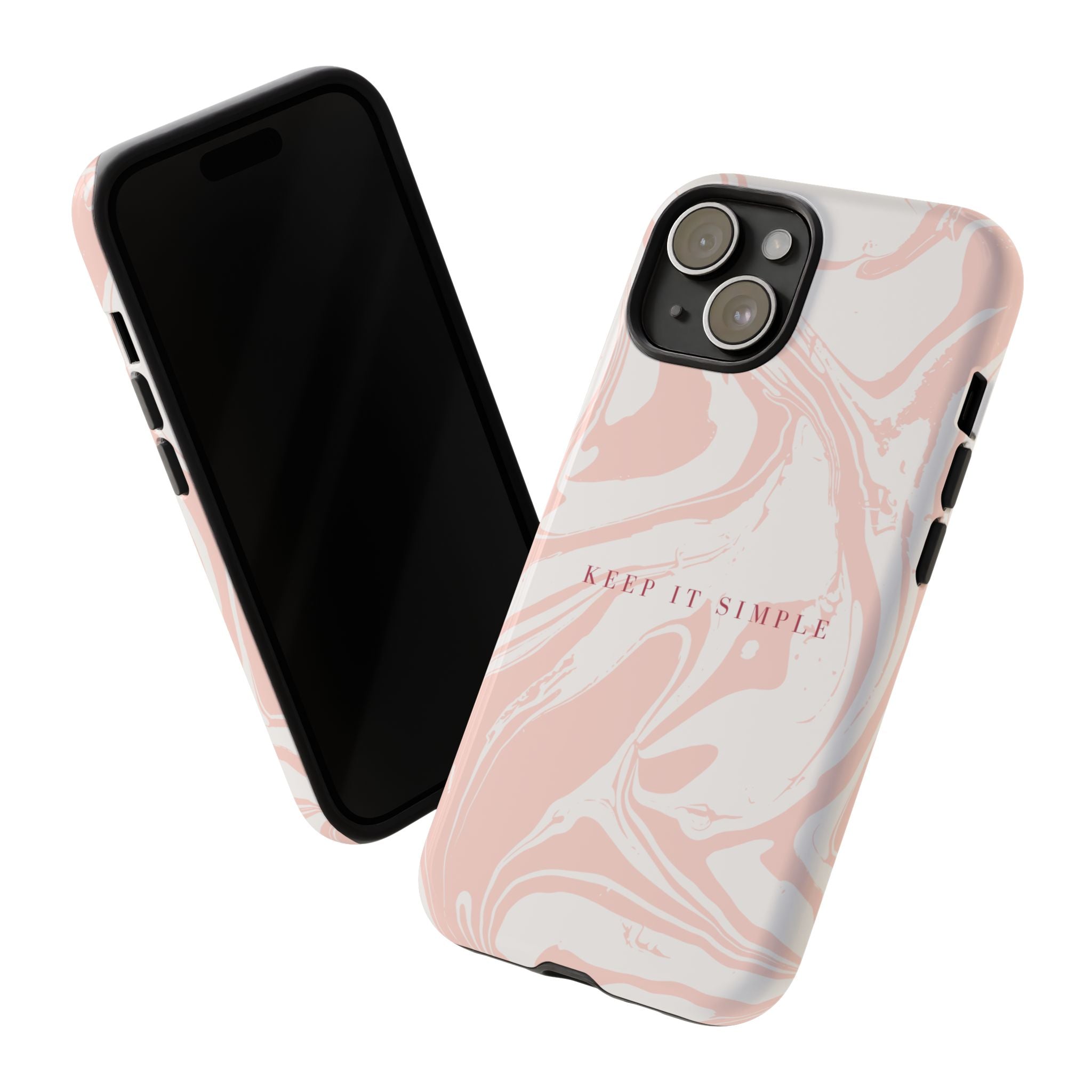 Simple Pink Marble Tough Case