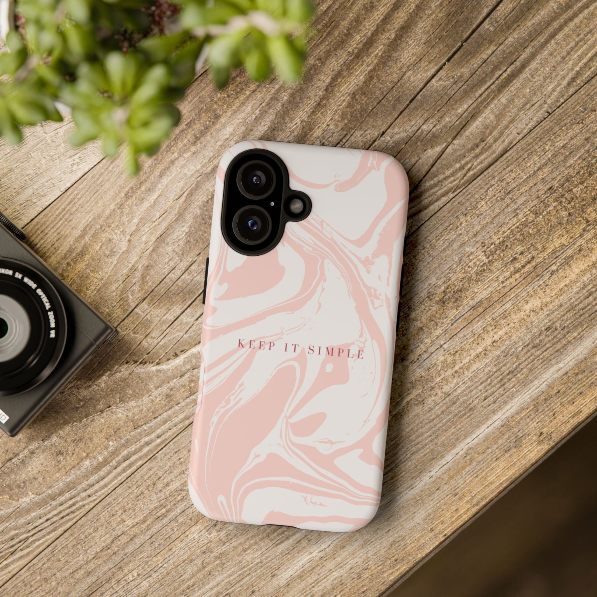 Simple Pink Marble Tough Case