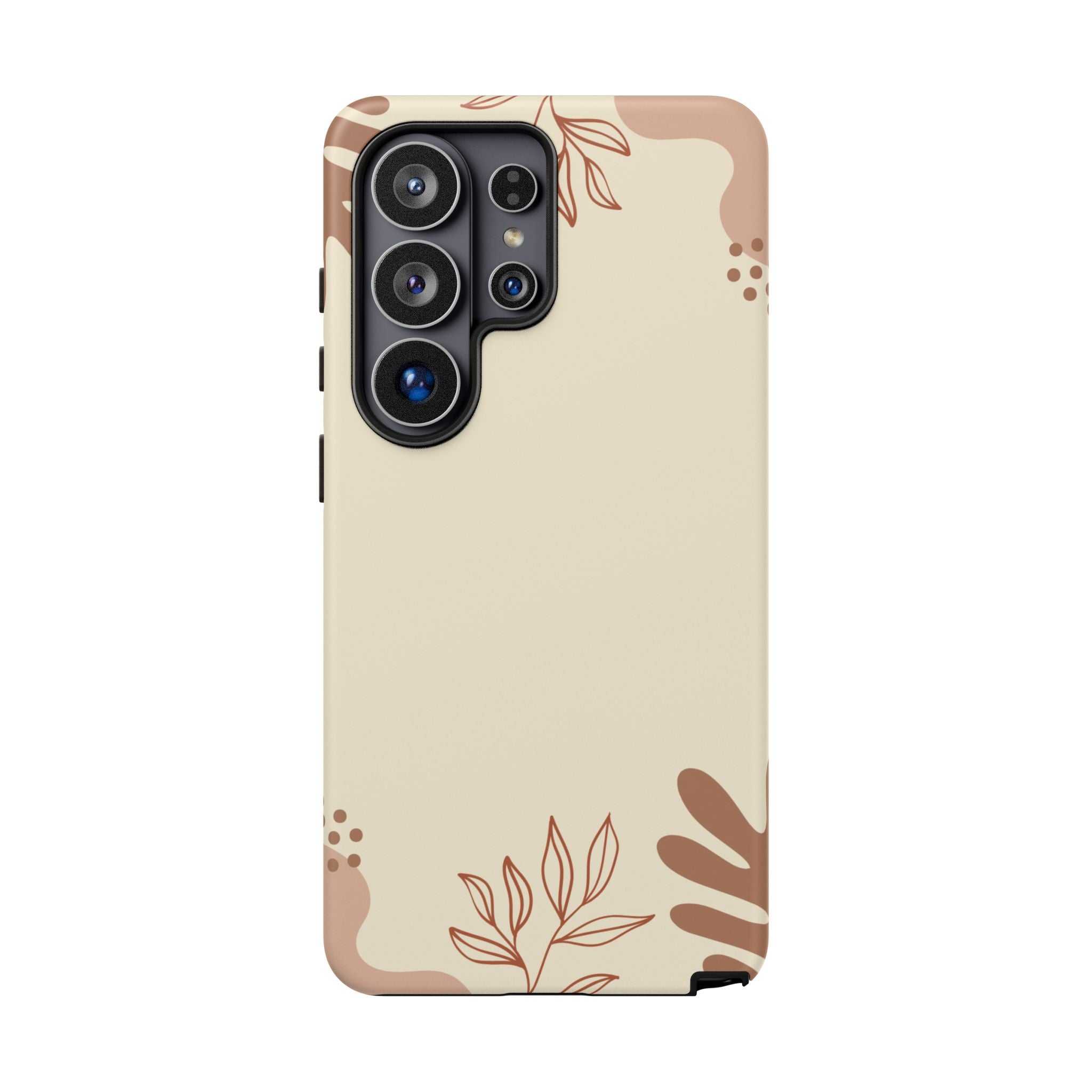 Floral Beige Tough Phone Case
