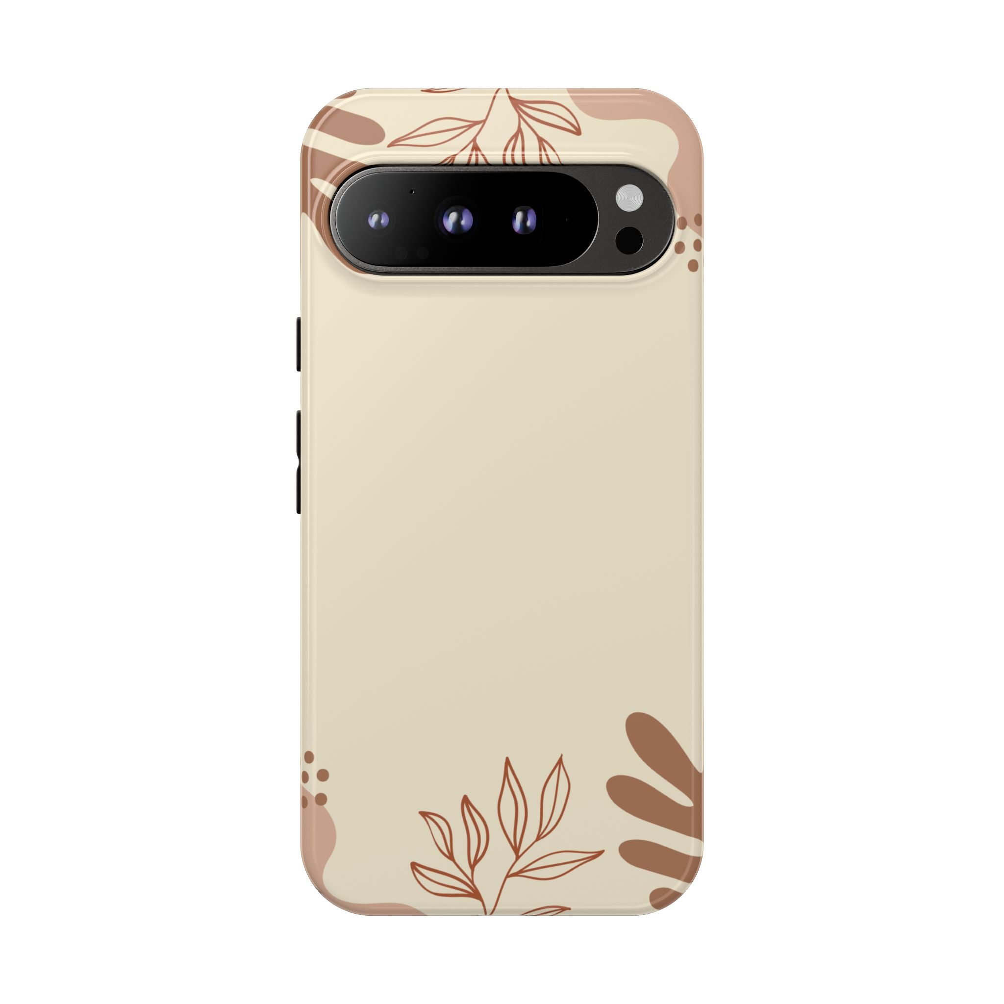 Floral Beige Tough Phone Case