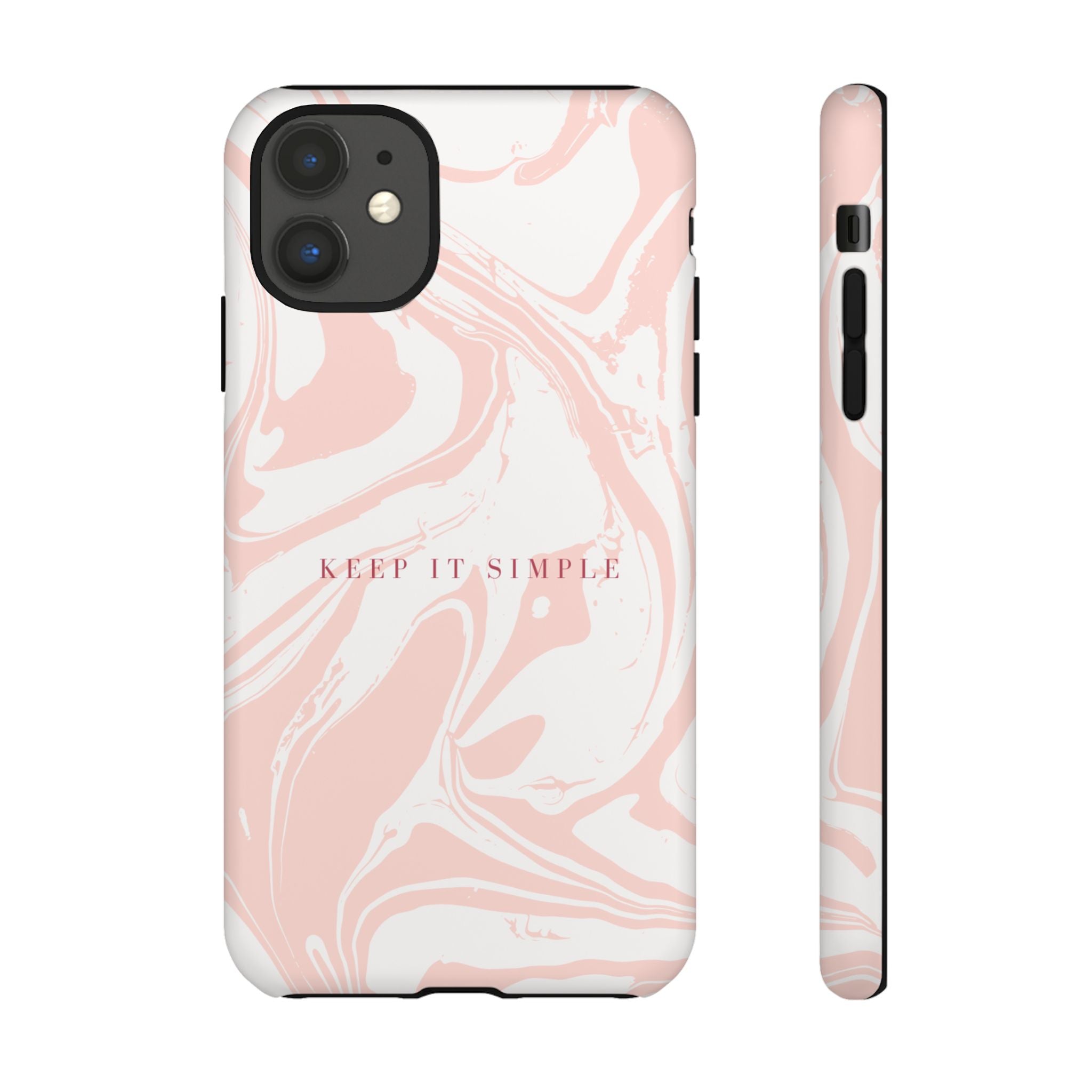 Simple Pink Marble Tough Case