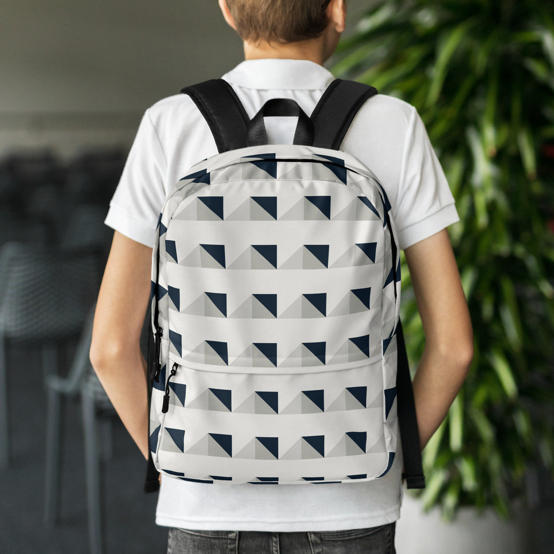 Mini Geometric Backpack