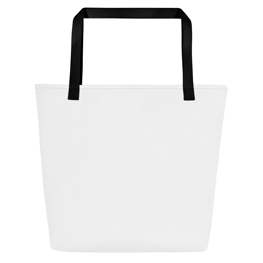 Large Blue Diamond Print Large Tote Bag