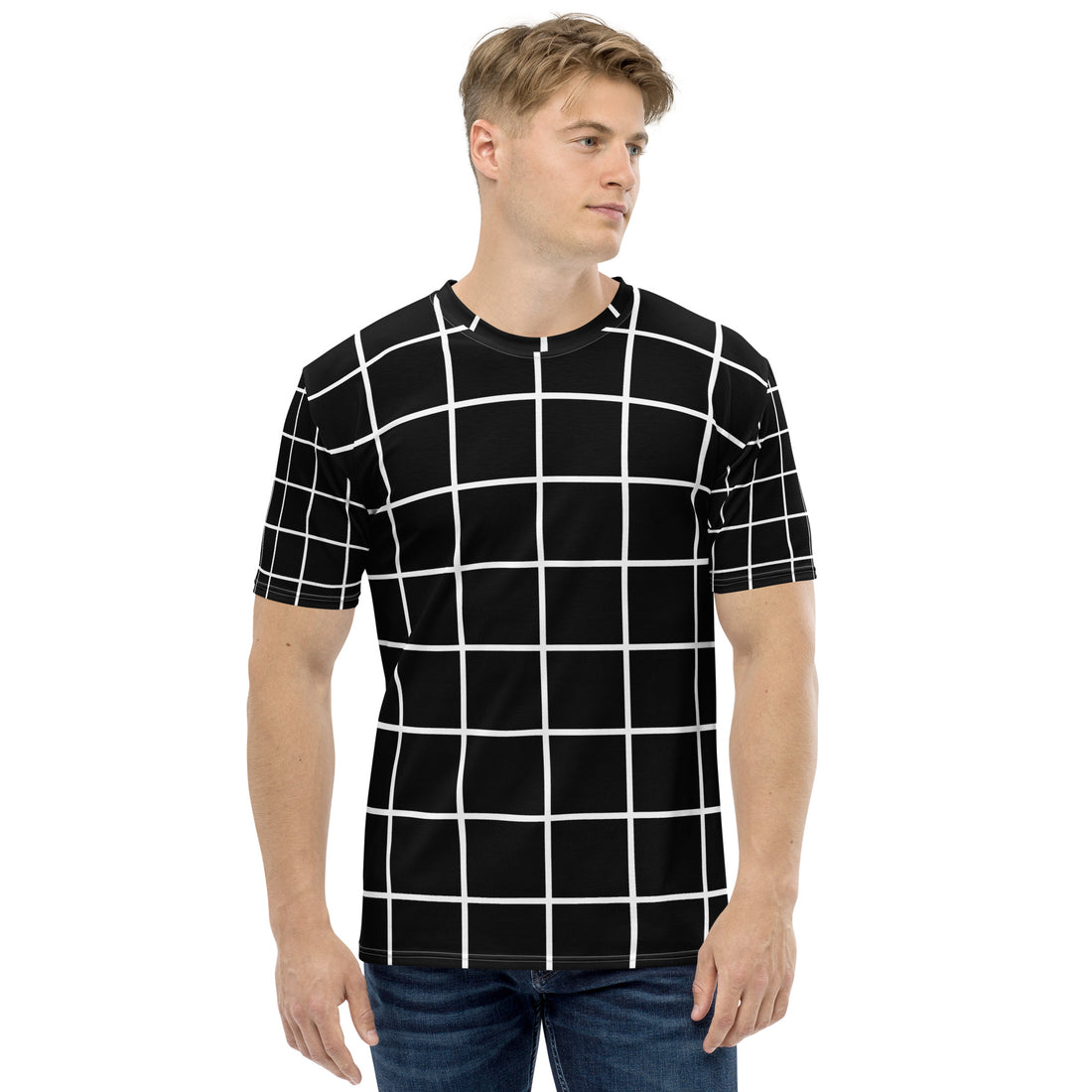 White Grid Men&
