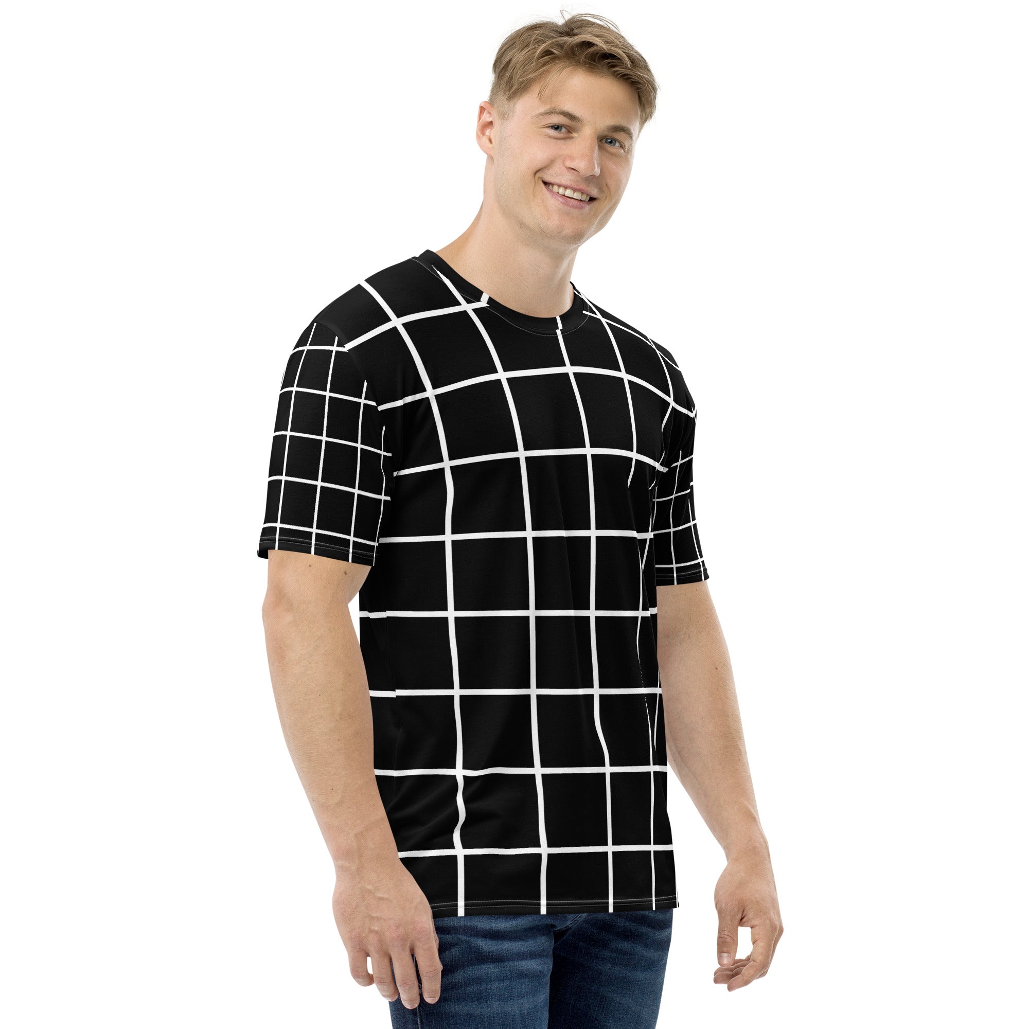 White Grid Men&