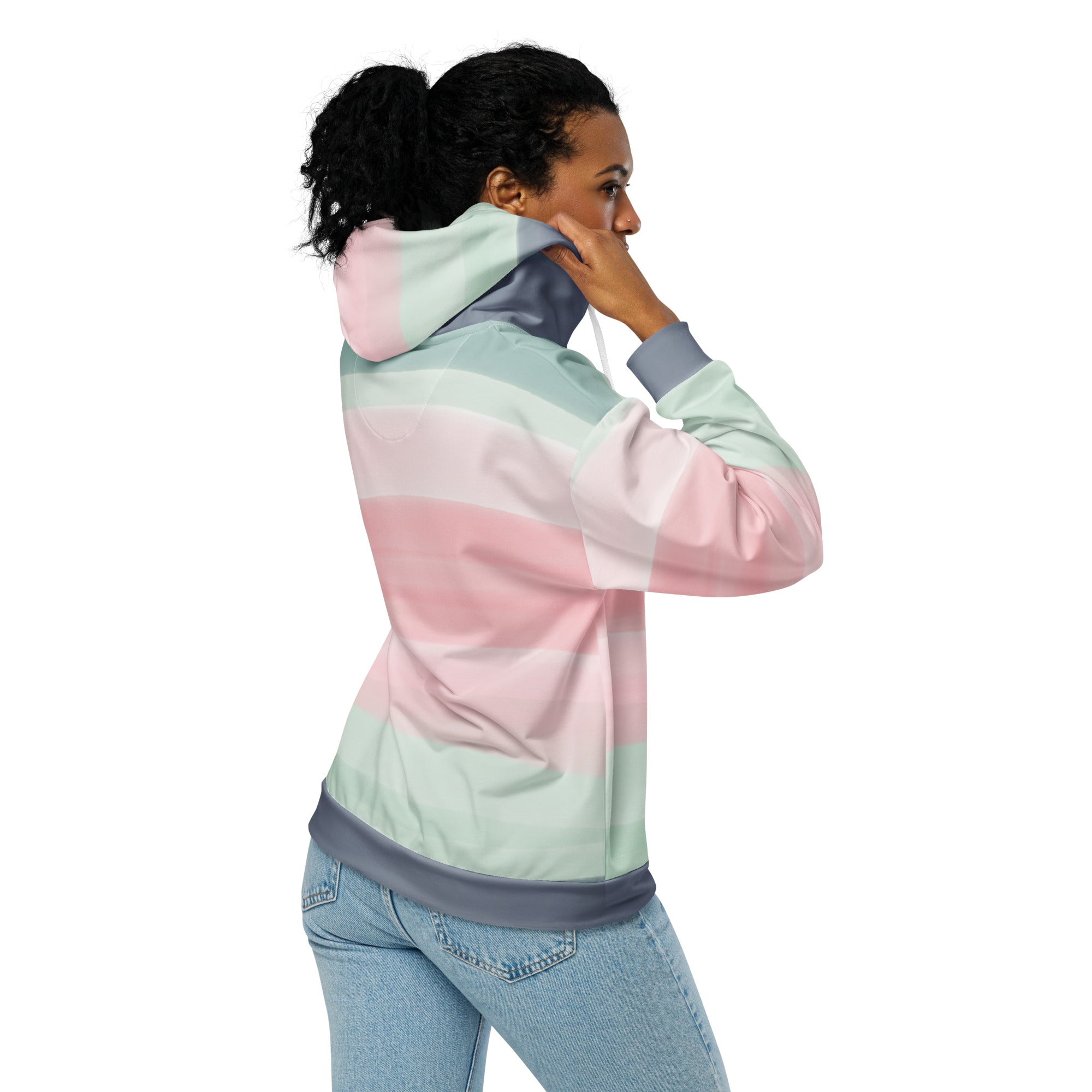 M Pink Unisex zip hoodie