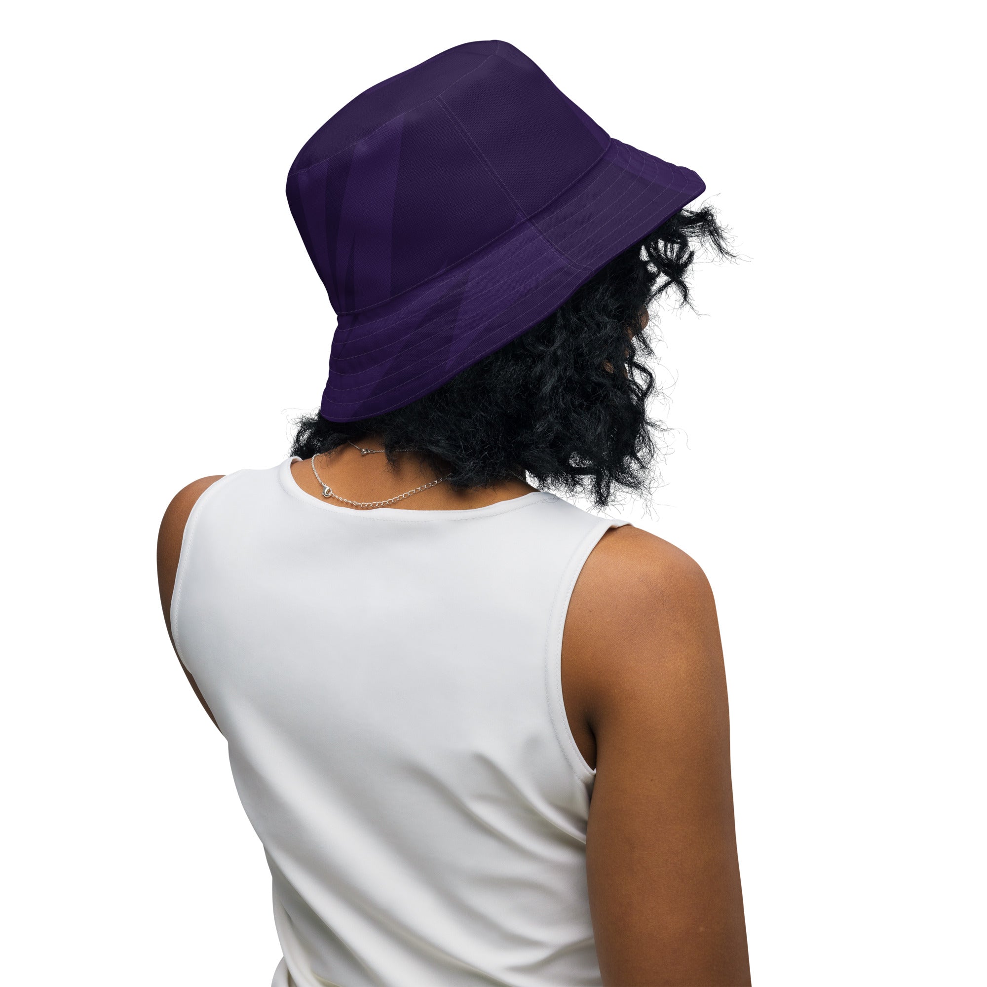 Purple Reversible bucket hat