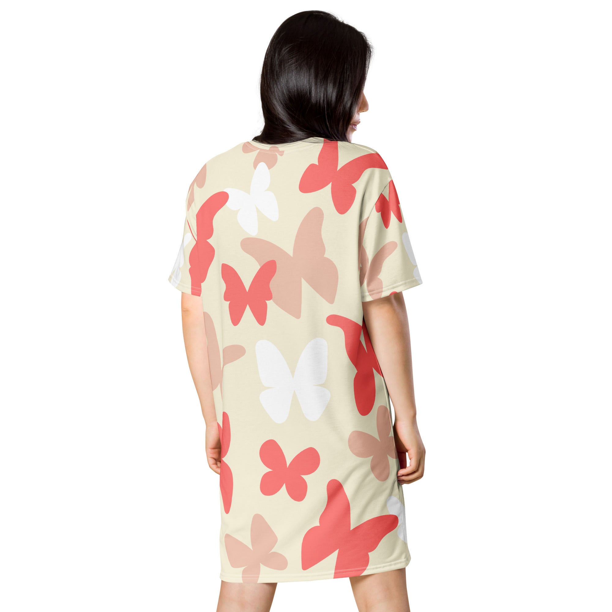 Butterfly Print T-shirt dress
