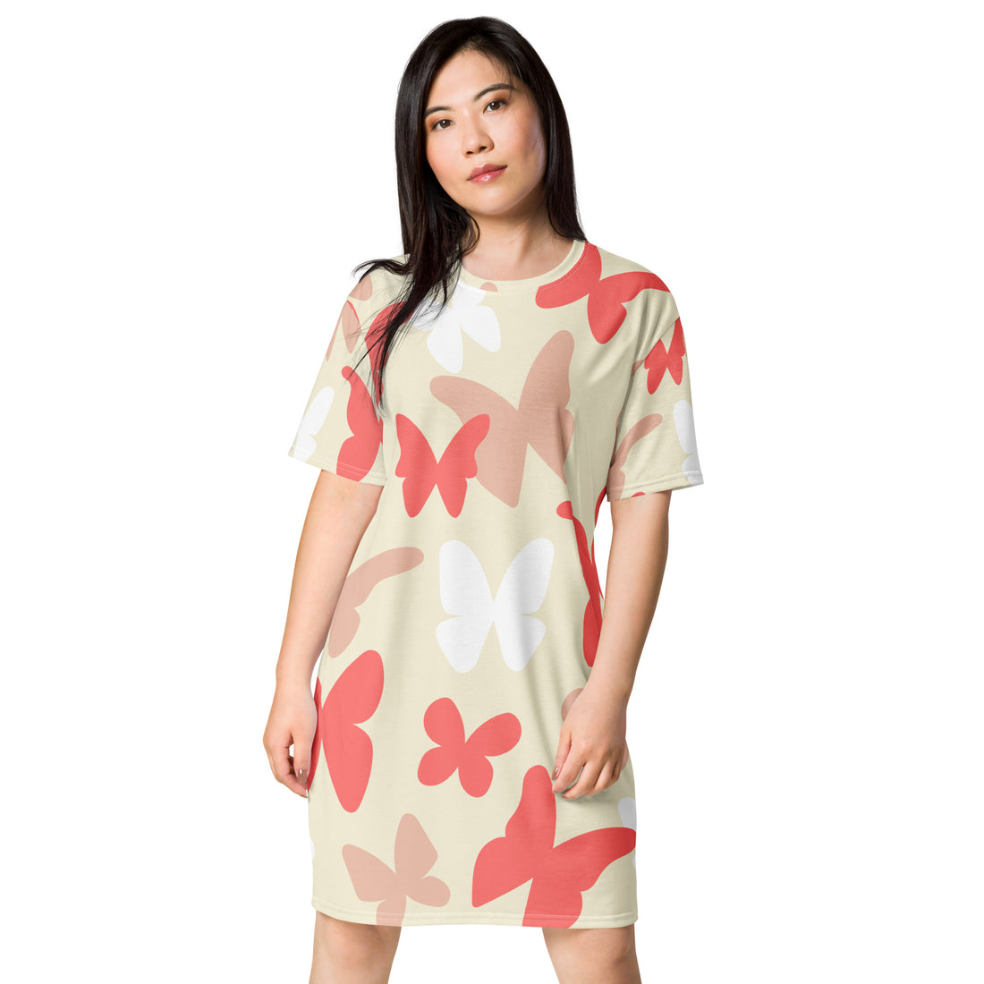 Butterfly Print T-shirt dress