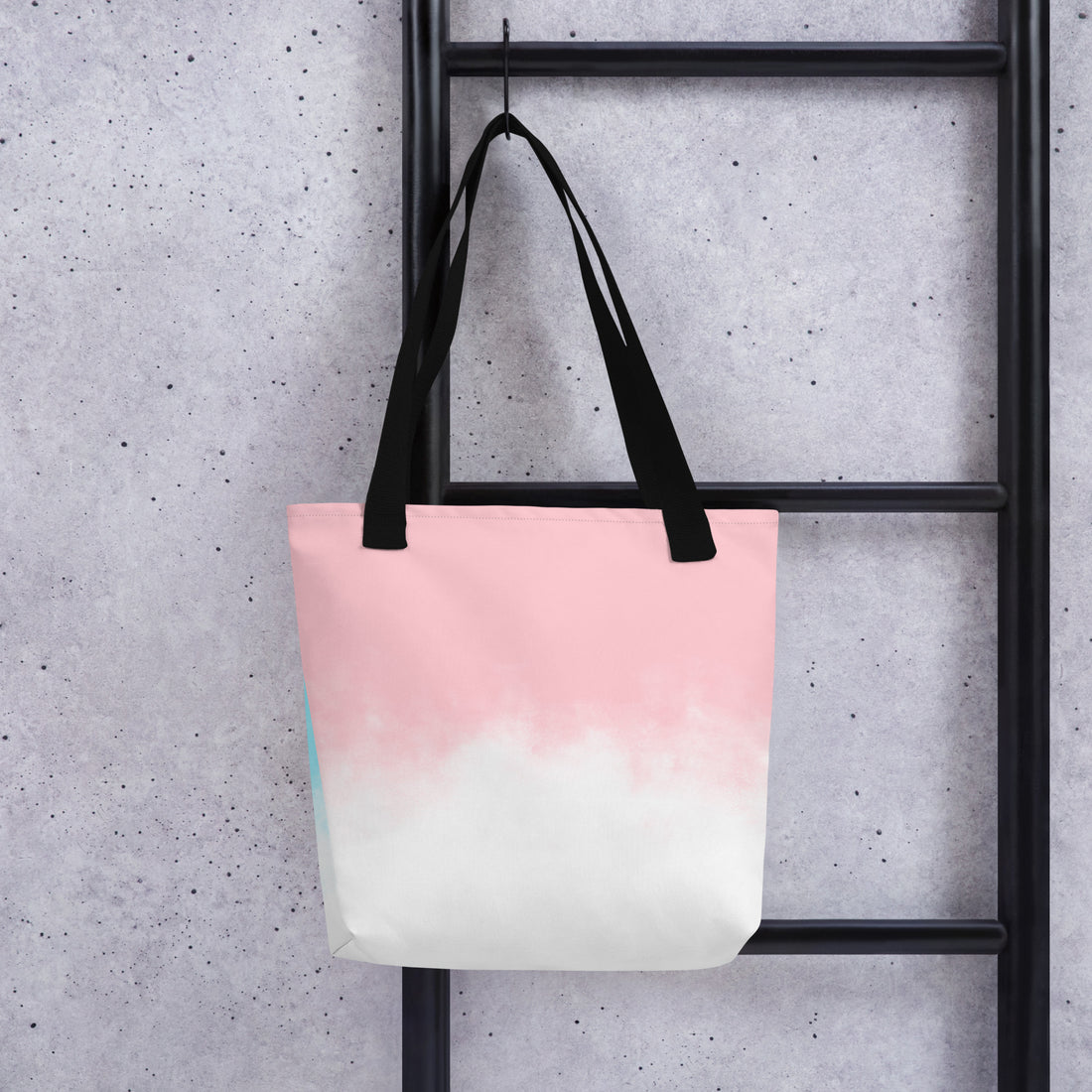 Blue-Pink Tie-dye Tote bag