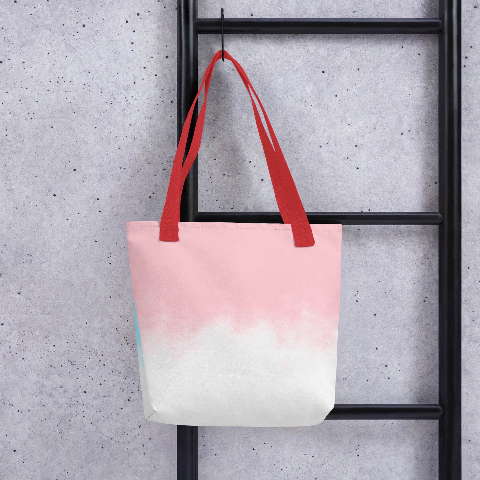 Blue-Pink Tie-dye Tote bag