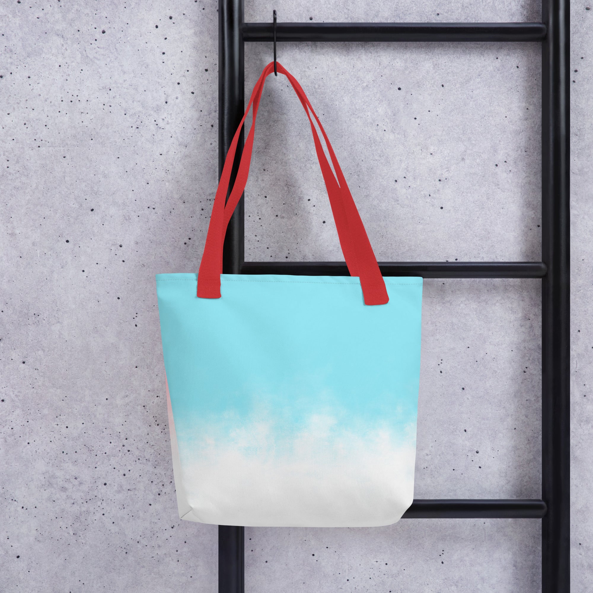 Blue-Pink Tie-dye Tote bag