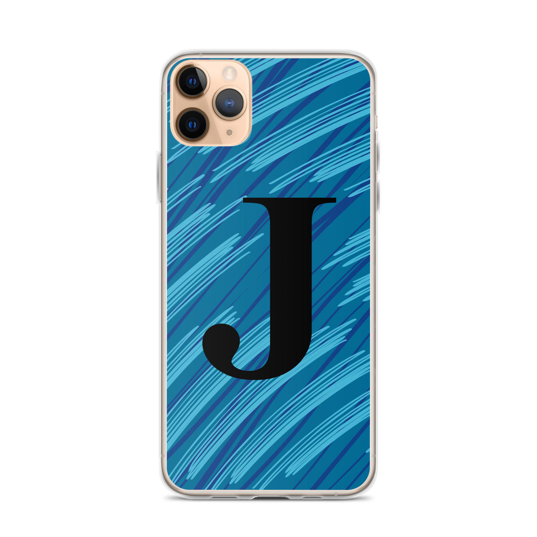 J- Light Blue Scratch Clear Case for iPhone®