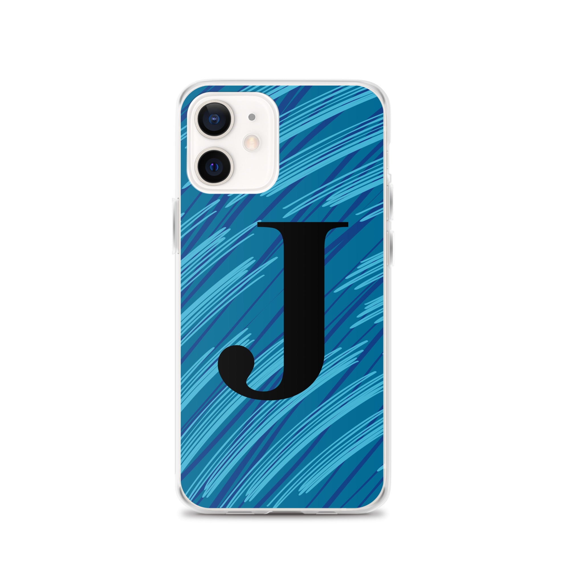 J- Light Blue Scratch Clear Case for iPhone®