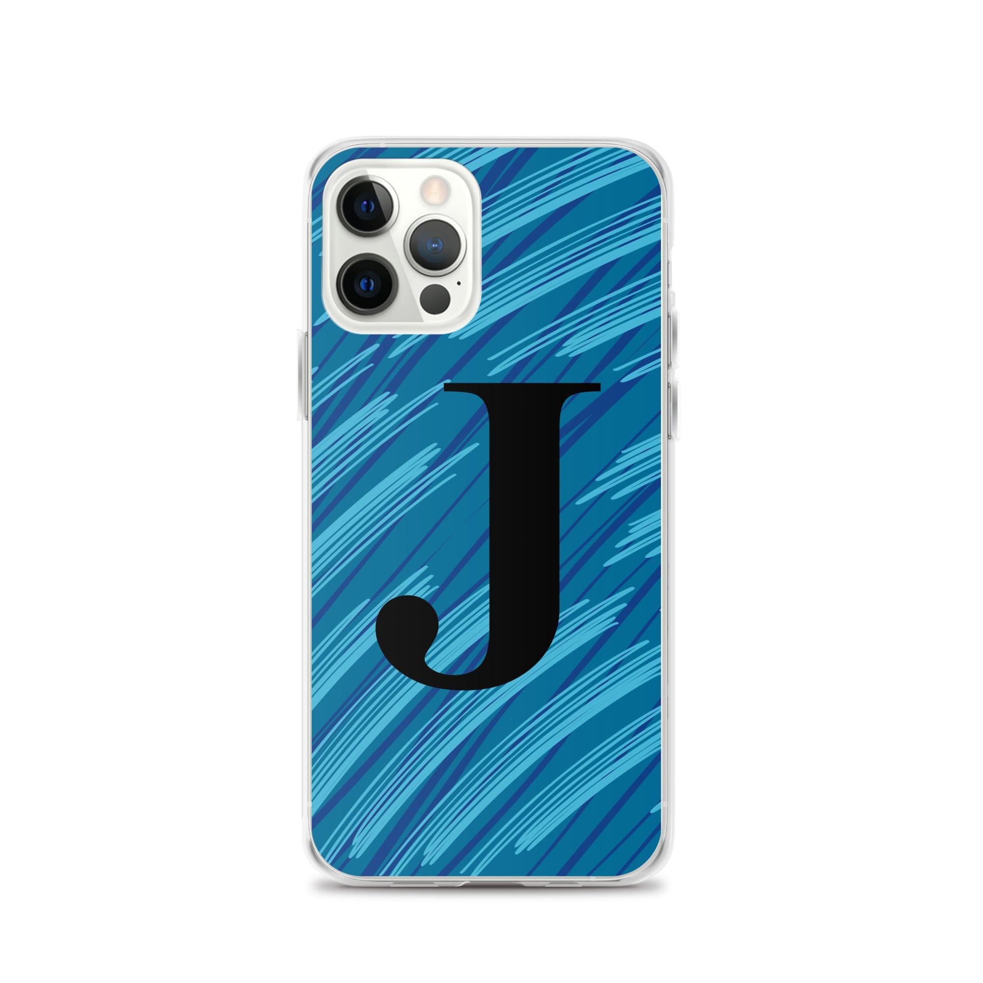 J- Light Blue Scratch Clear Case for iPhone®