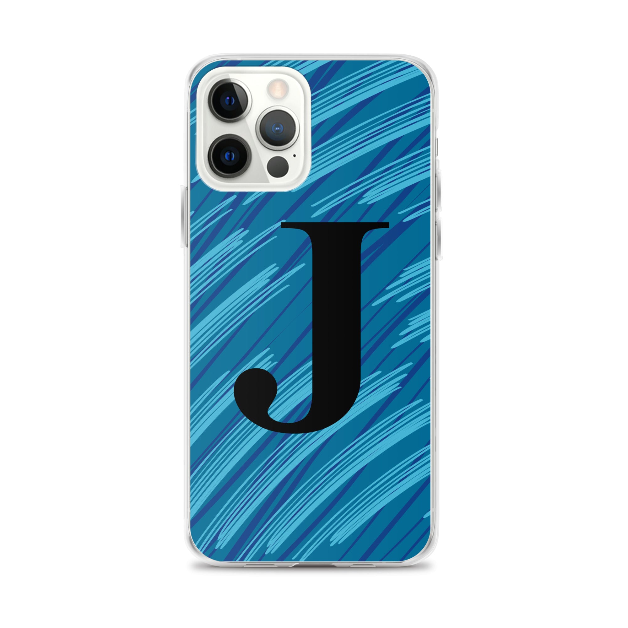 J- Light Blue Scratch Clear Case for iPhone®
