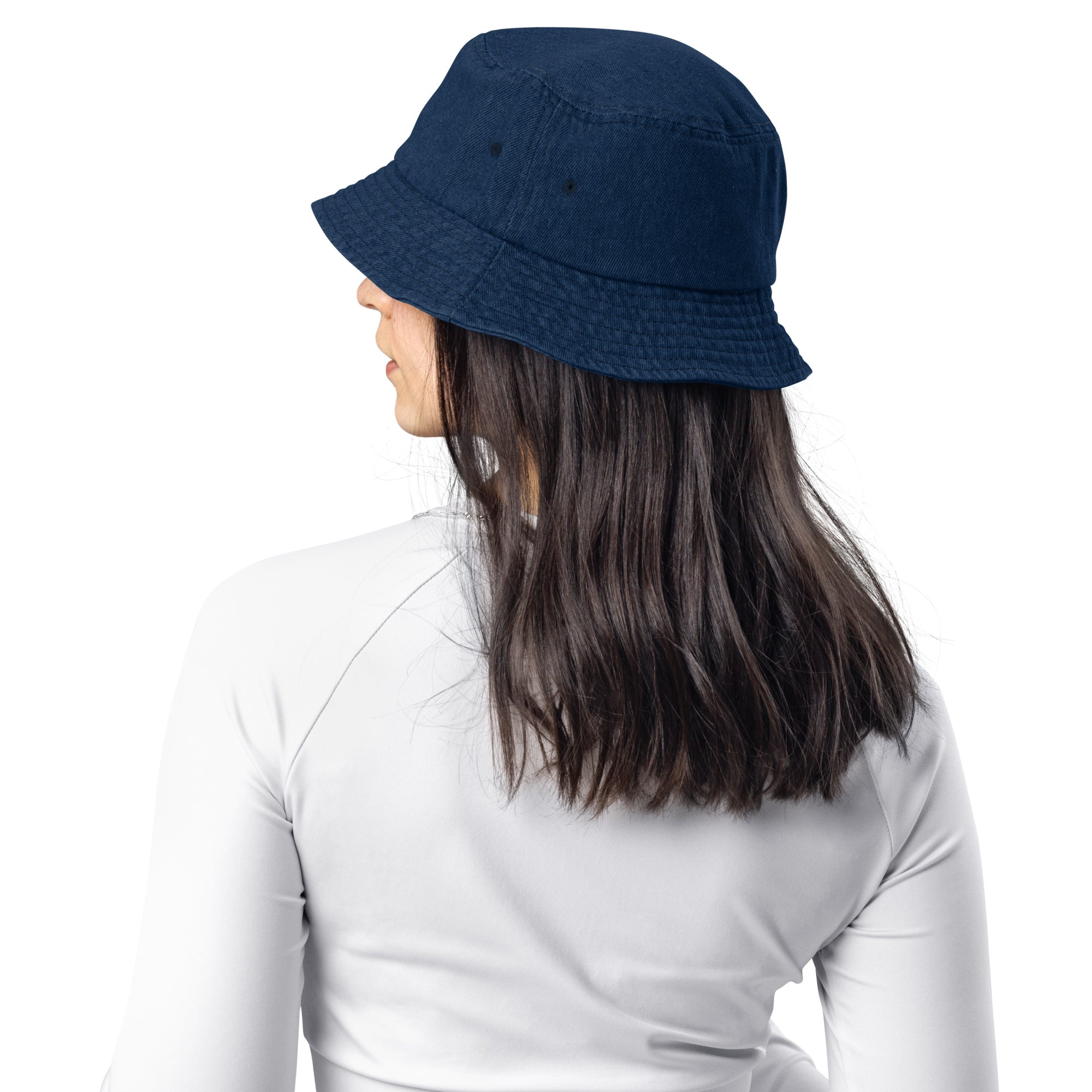 Smiley Denim bucket hat
