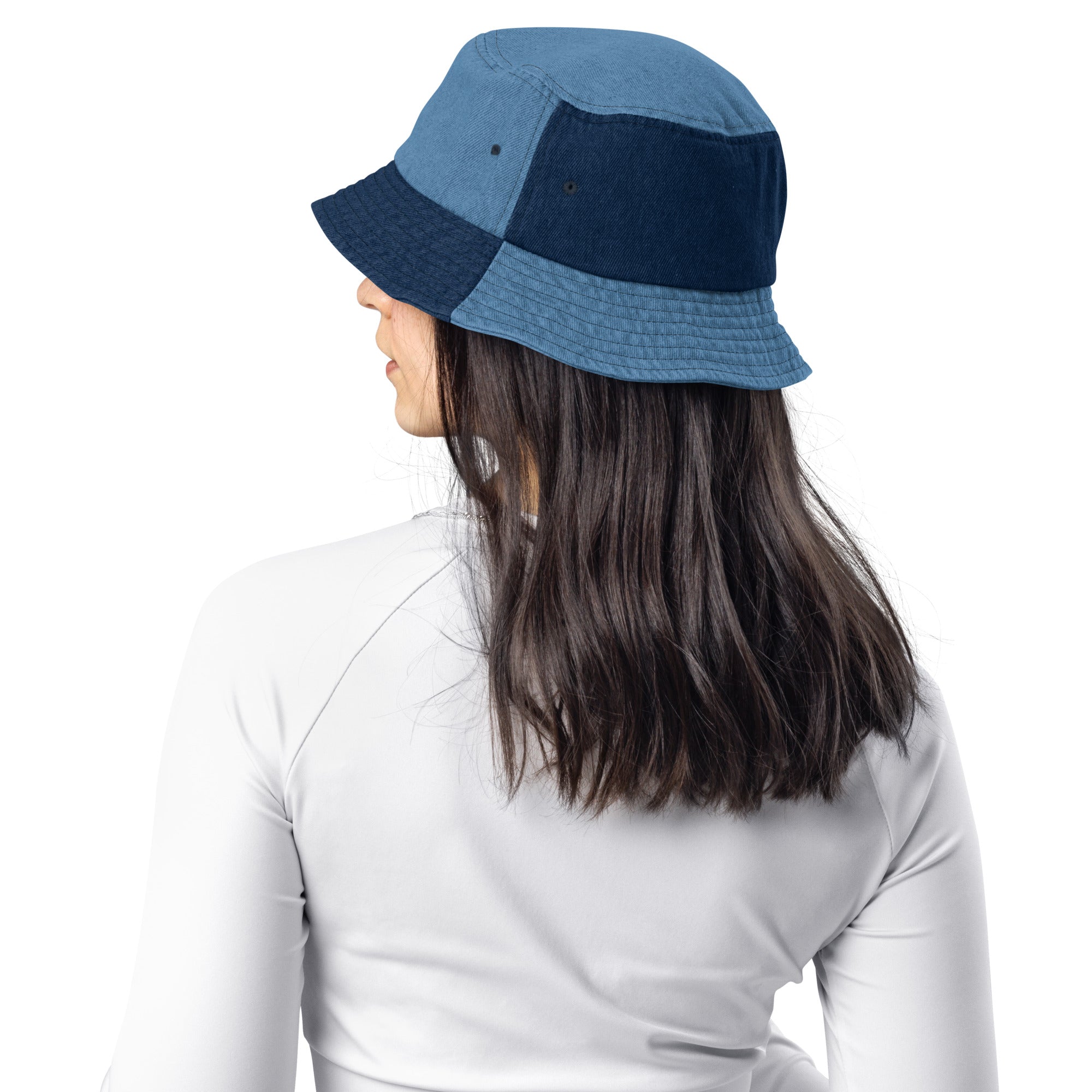 Smiley Denim bucket hat