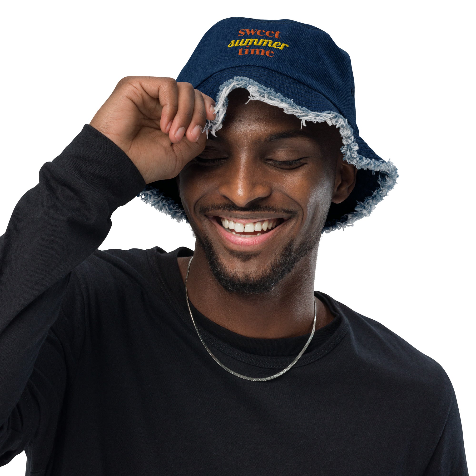 Summer Time denim bucket hat