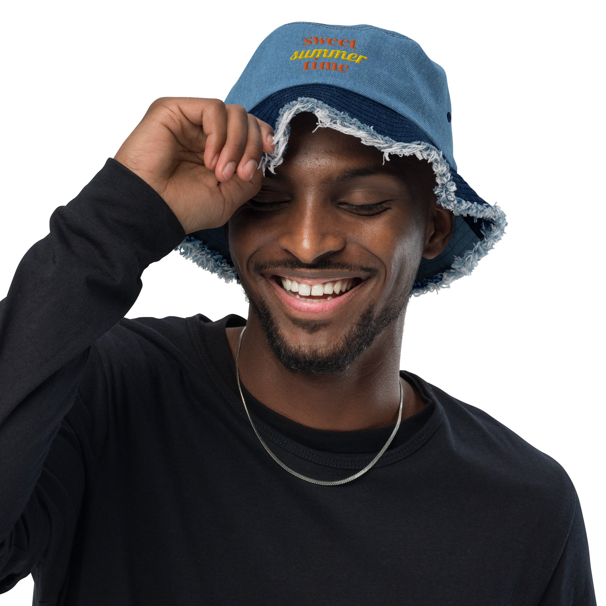 Summer Time denim bucket hat