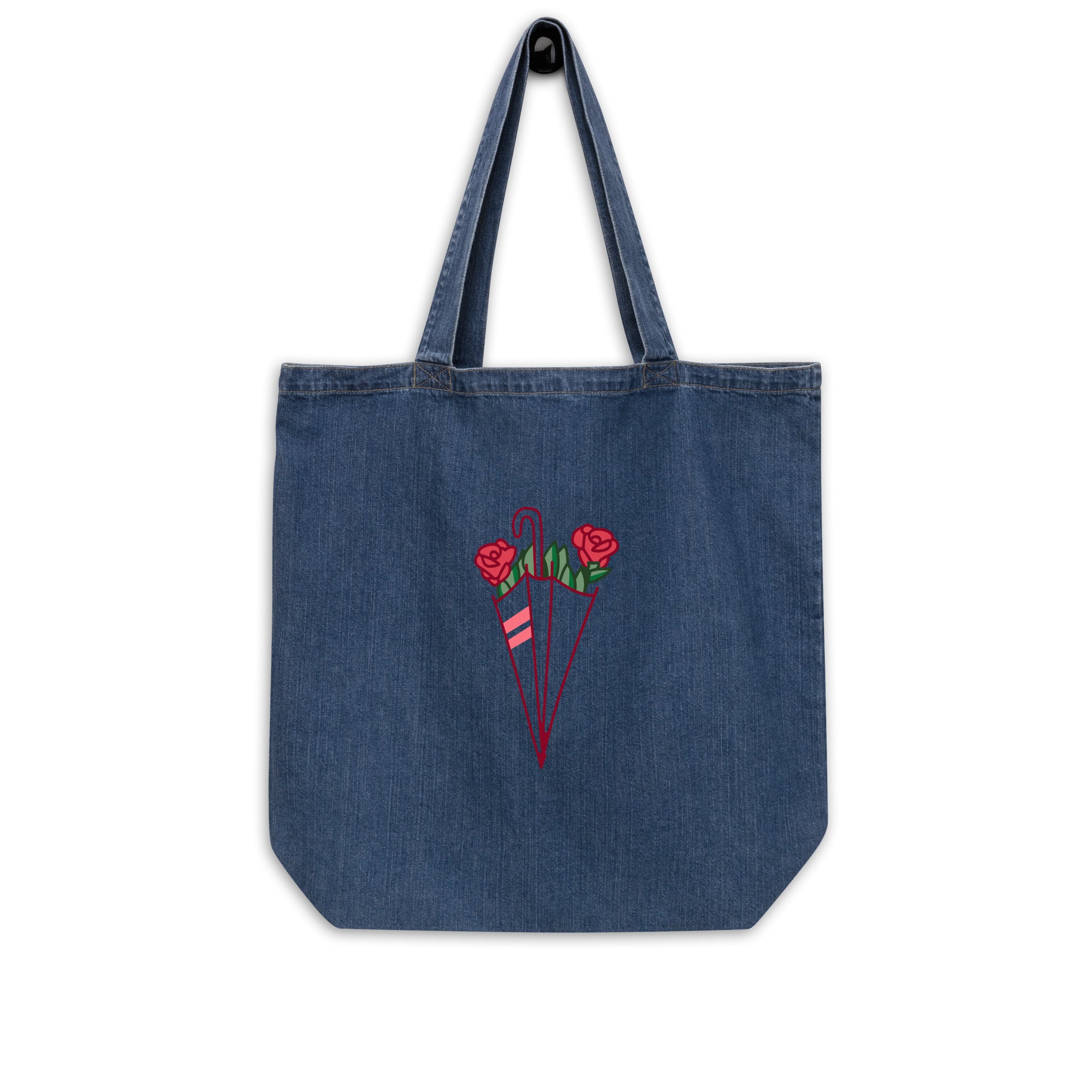 Umbrella denim tote bag