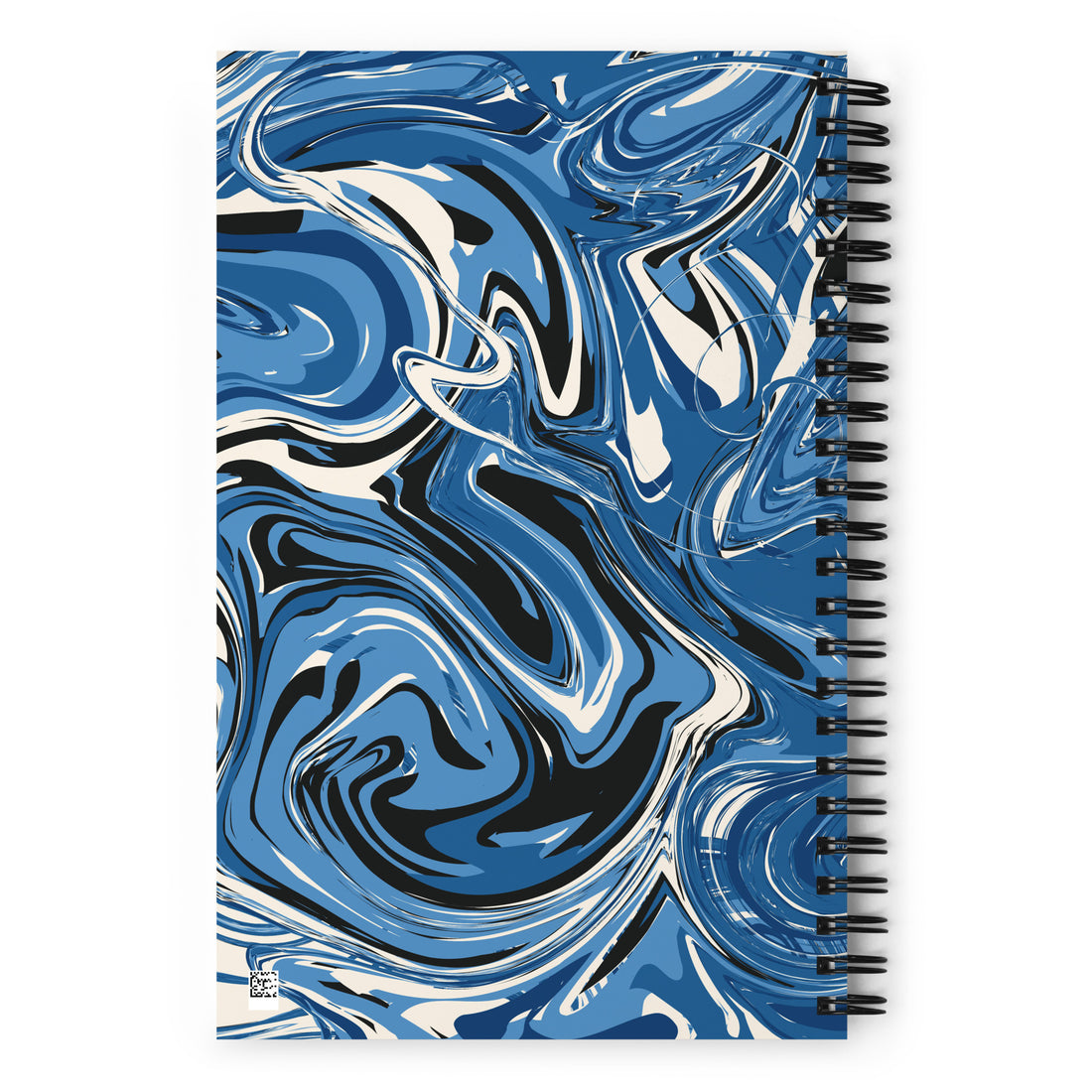 Blue Swirl Spiral notebook