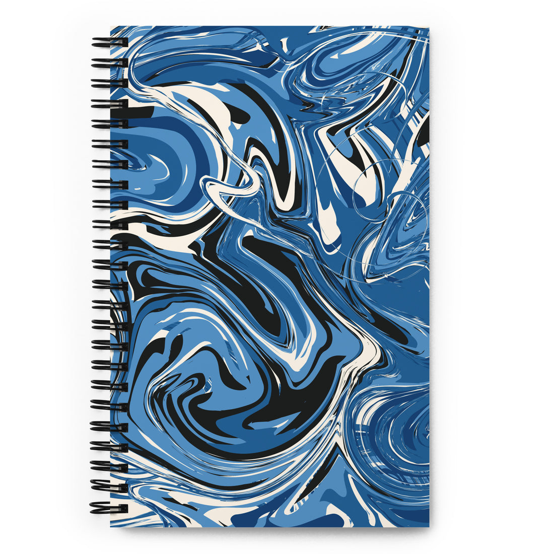 Blue Swirl Spiral notebook