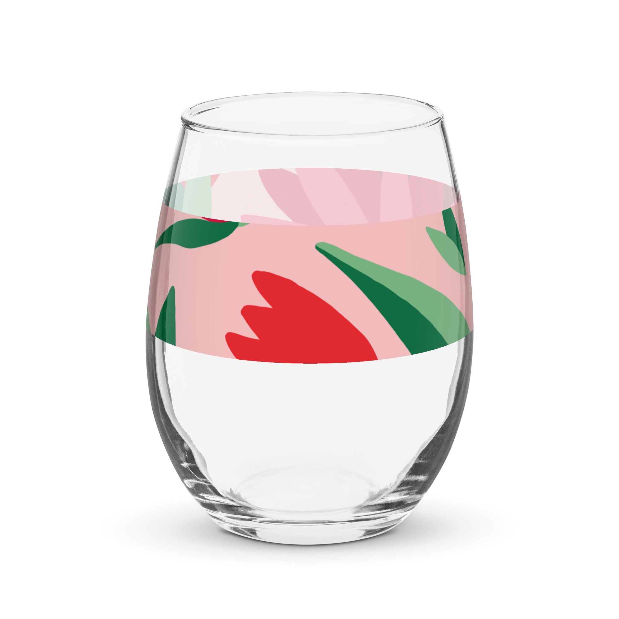 Rose Red wine glass