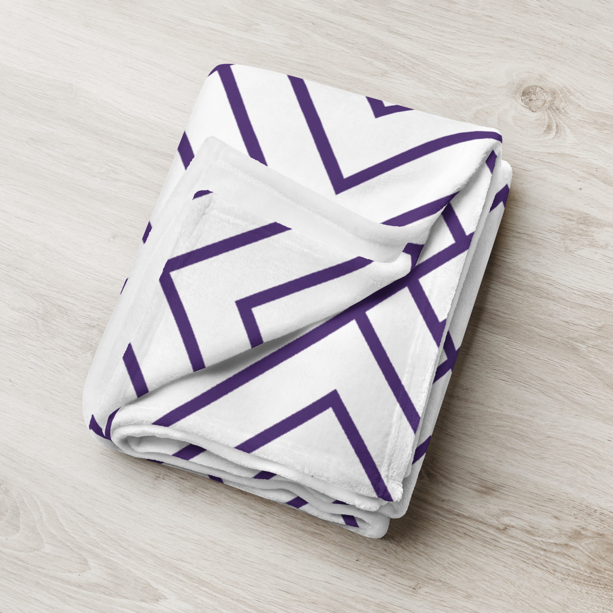 Purple Stripes Throw Blanket