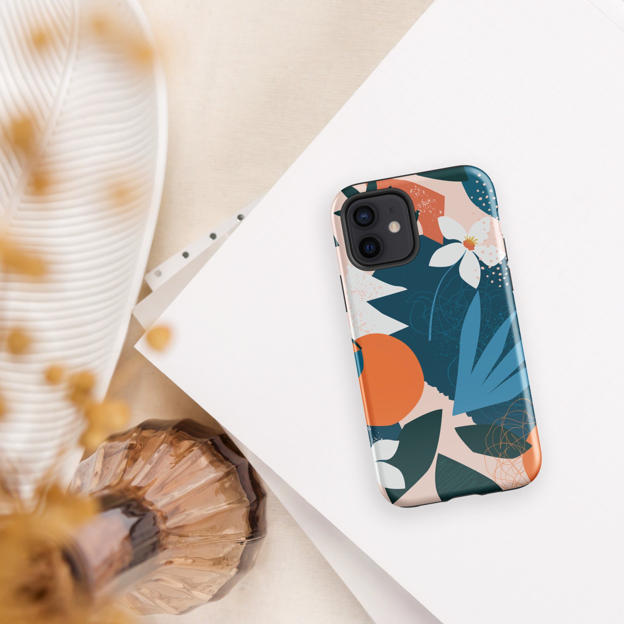 Citrus-floral Tough Case for iPhone®