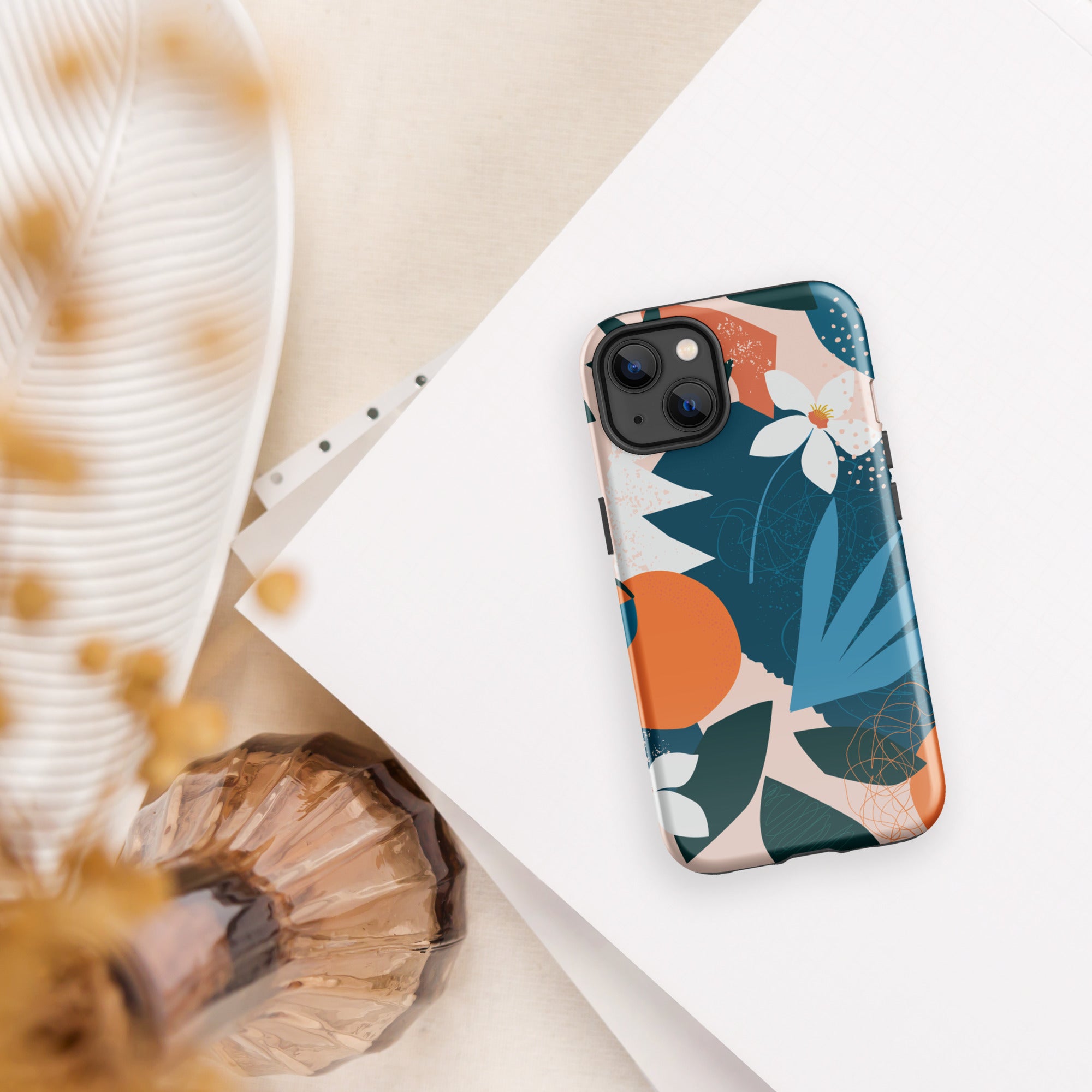 Citrus-floral Tough Case for iPhone®
