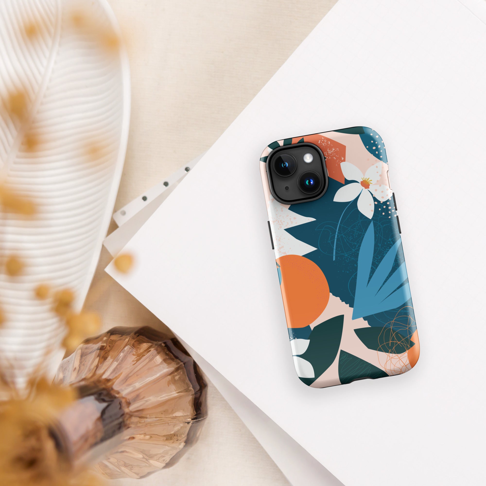Citrus-floral Tough Case for iPhone®