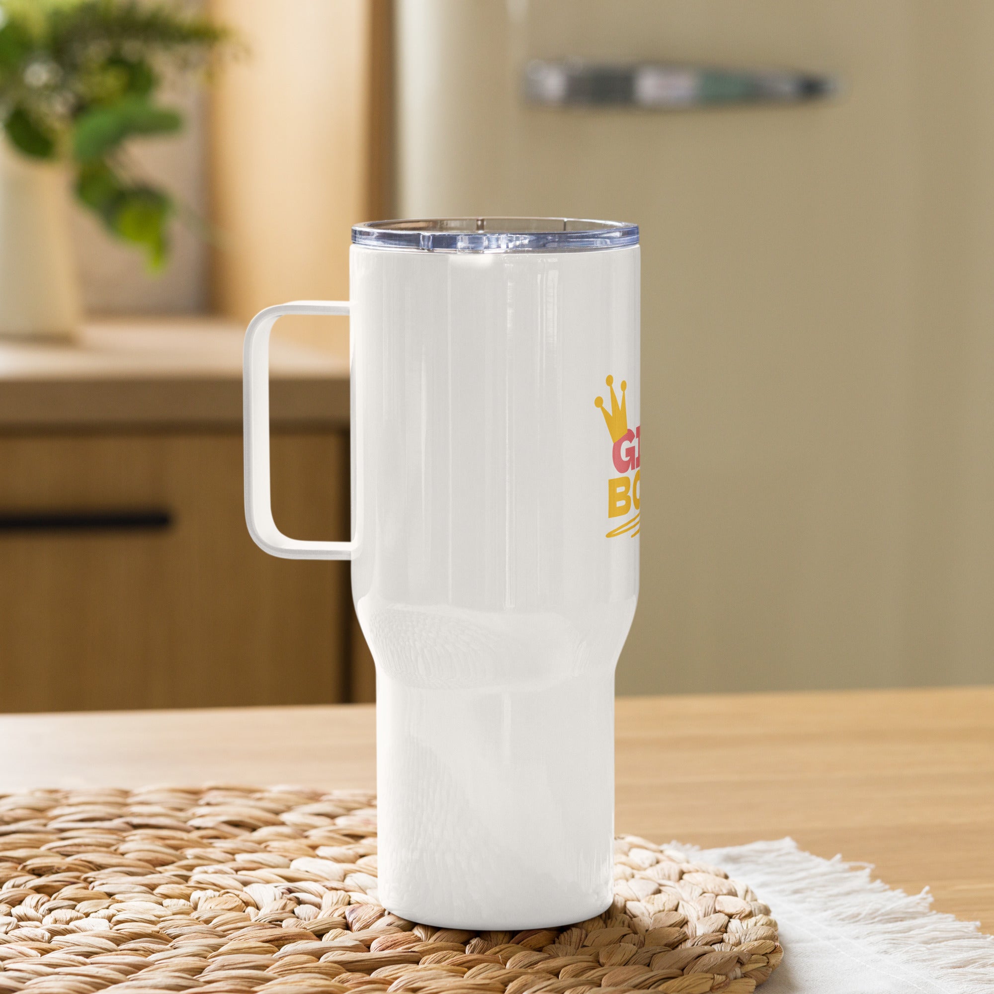 Girl Boss Travel Mug With an Handle