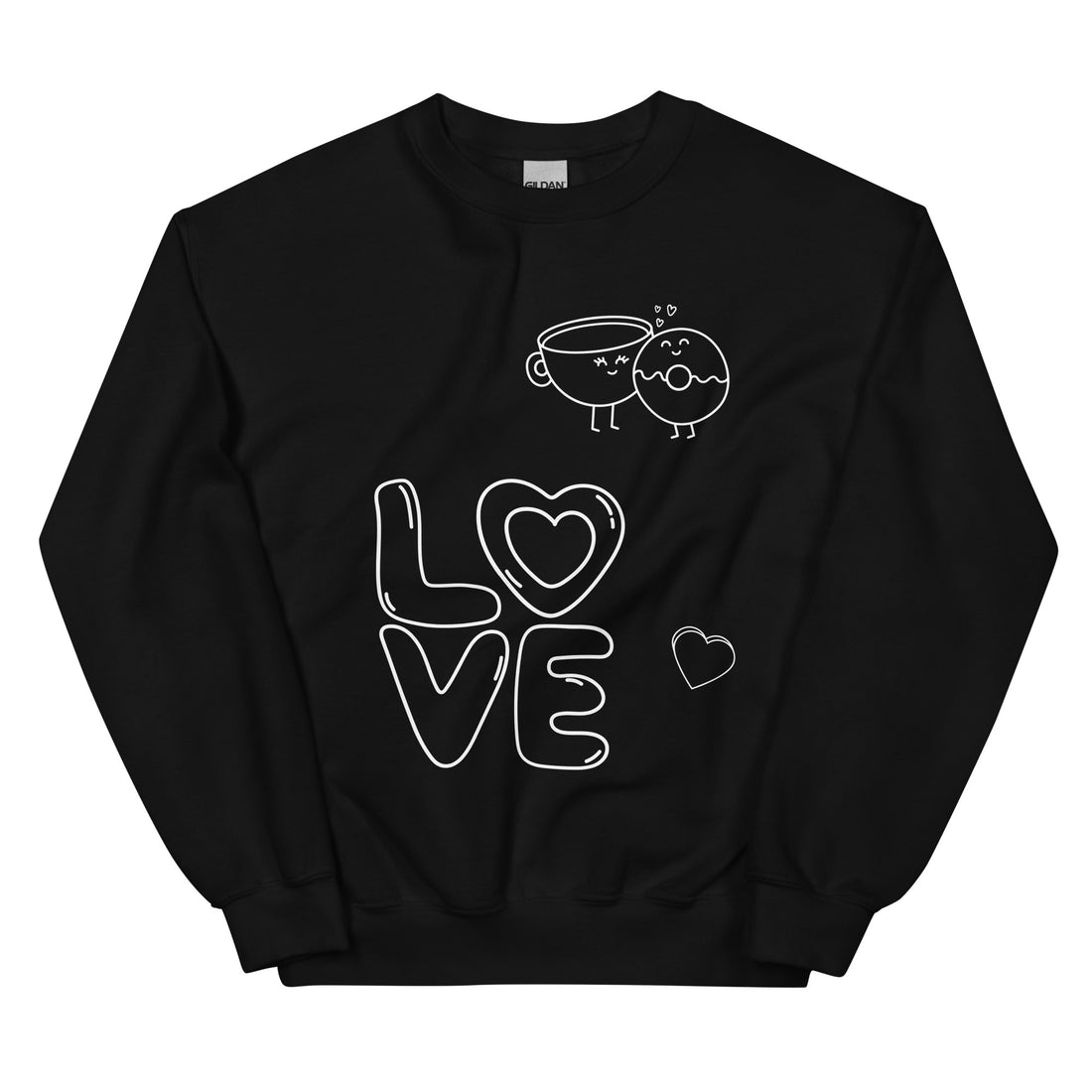 Love on Black Unisex Jumper