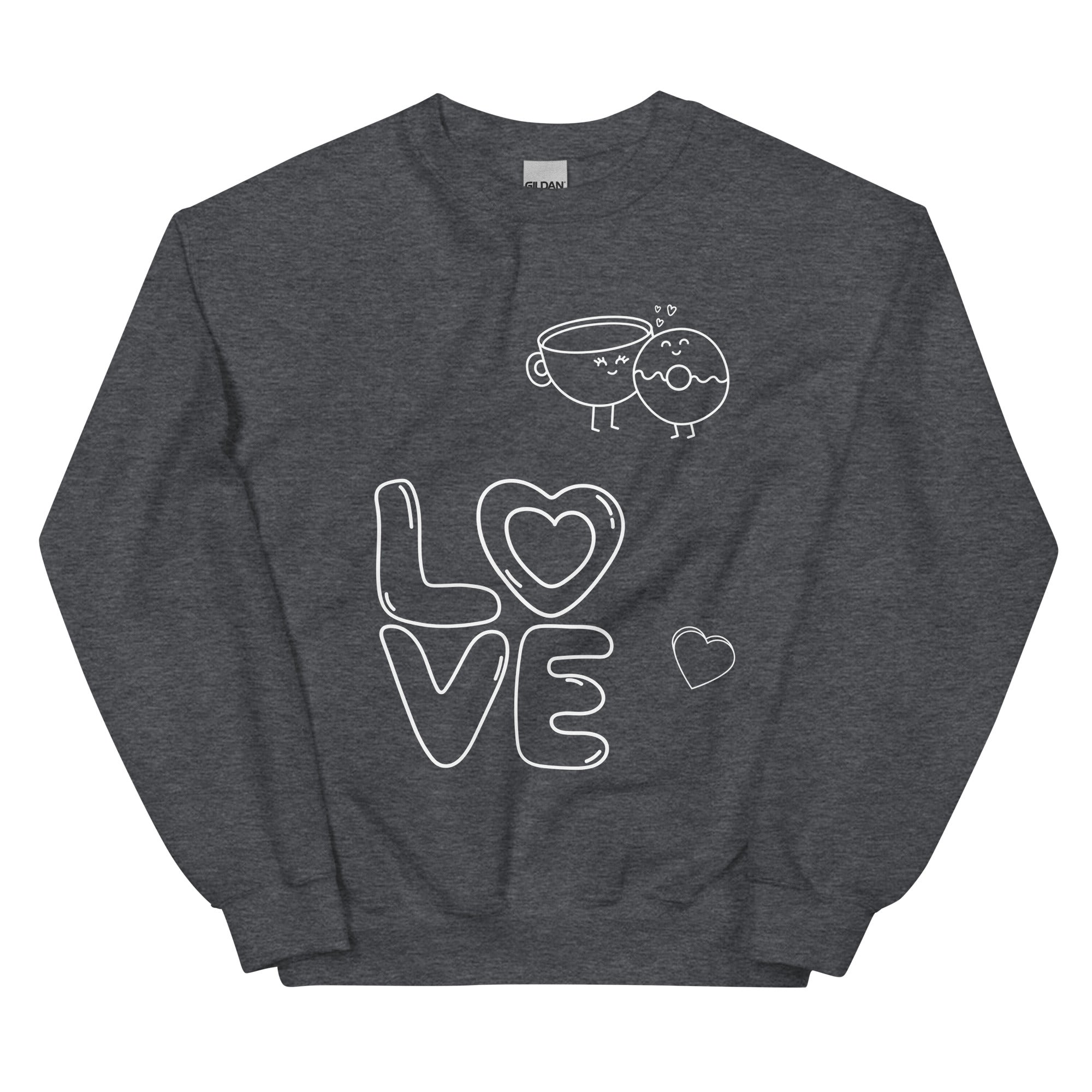 Love on Black Unisex Jumper